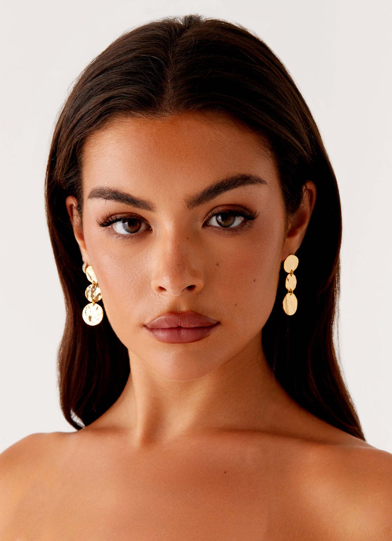 Jana Earrings Gold 3 Peppermayo