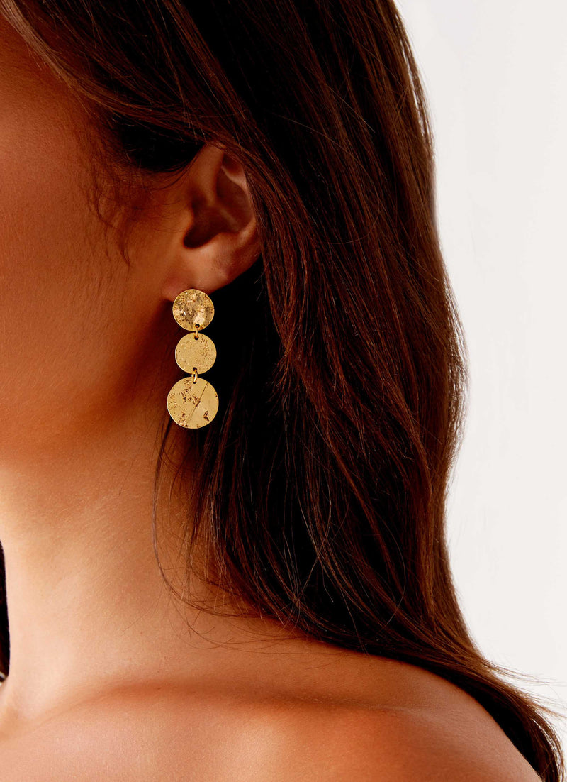 Jana Earrings Gold 1 Peppermayo