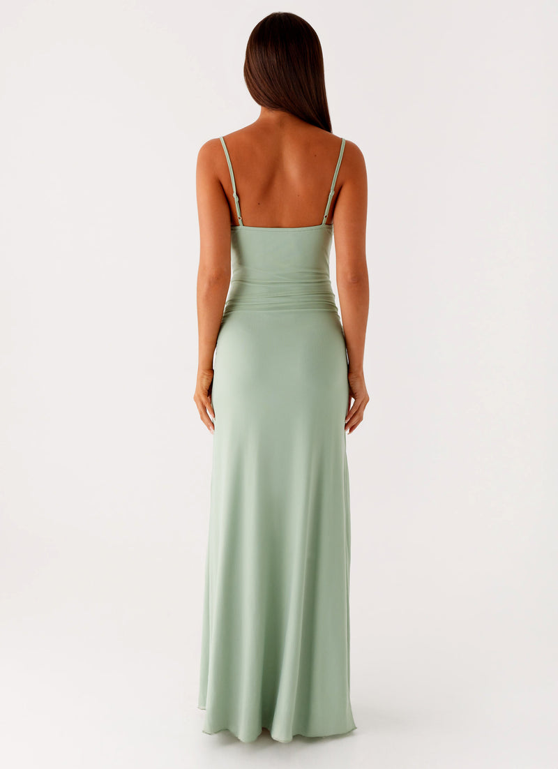 Amphi Maxi Dress Sage 3 Peppermayo