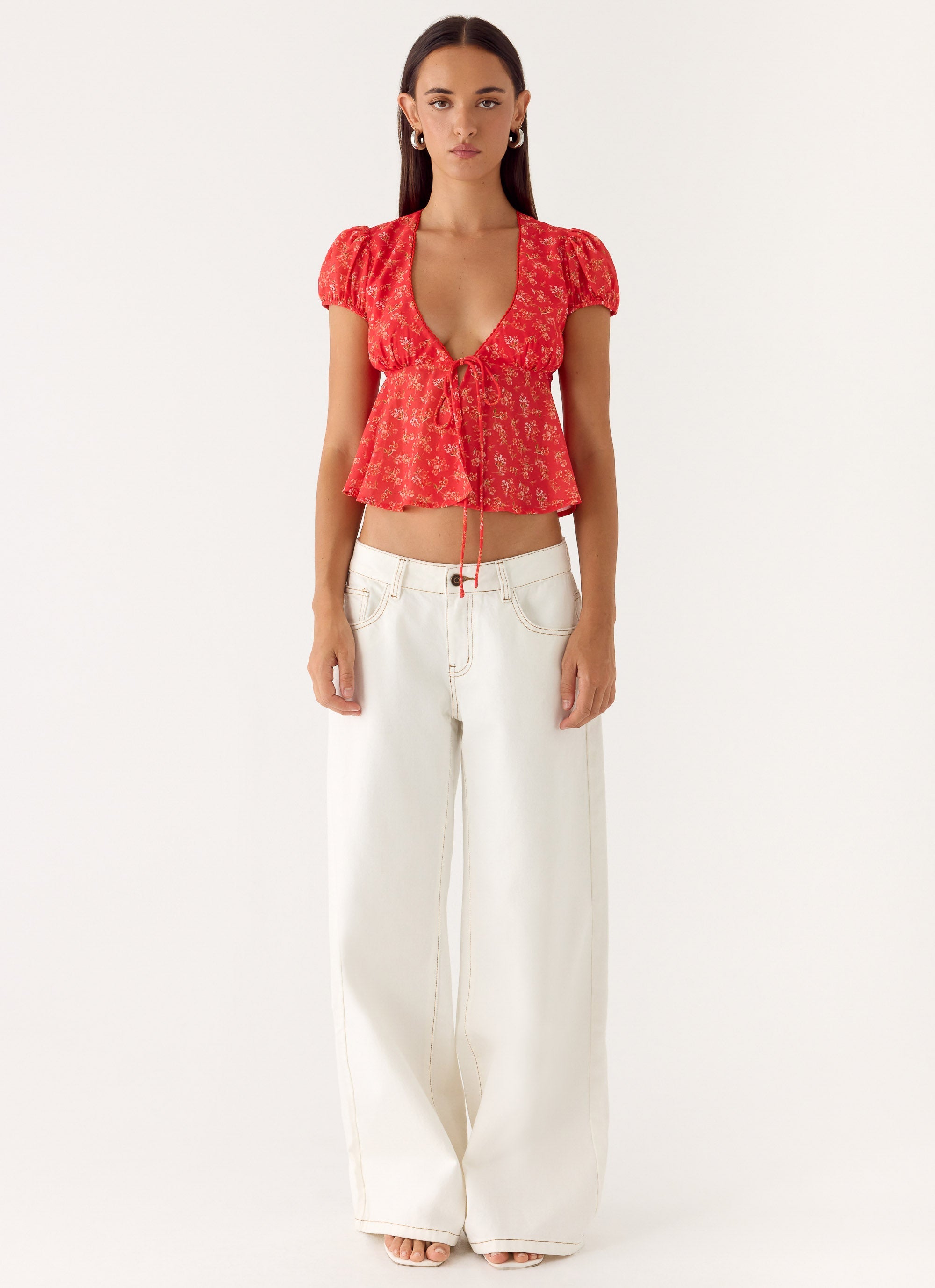 Ailani Top - Magenta Red Rose – Peppermayo US