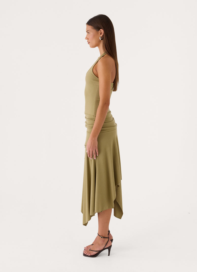Alise Midi Dress - Green