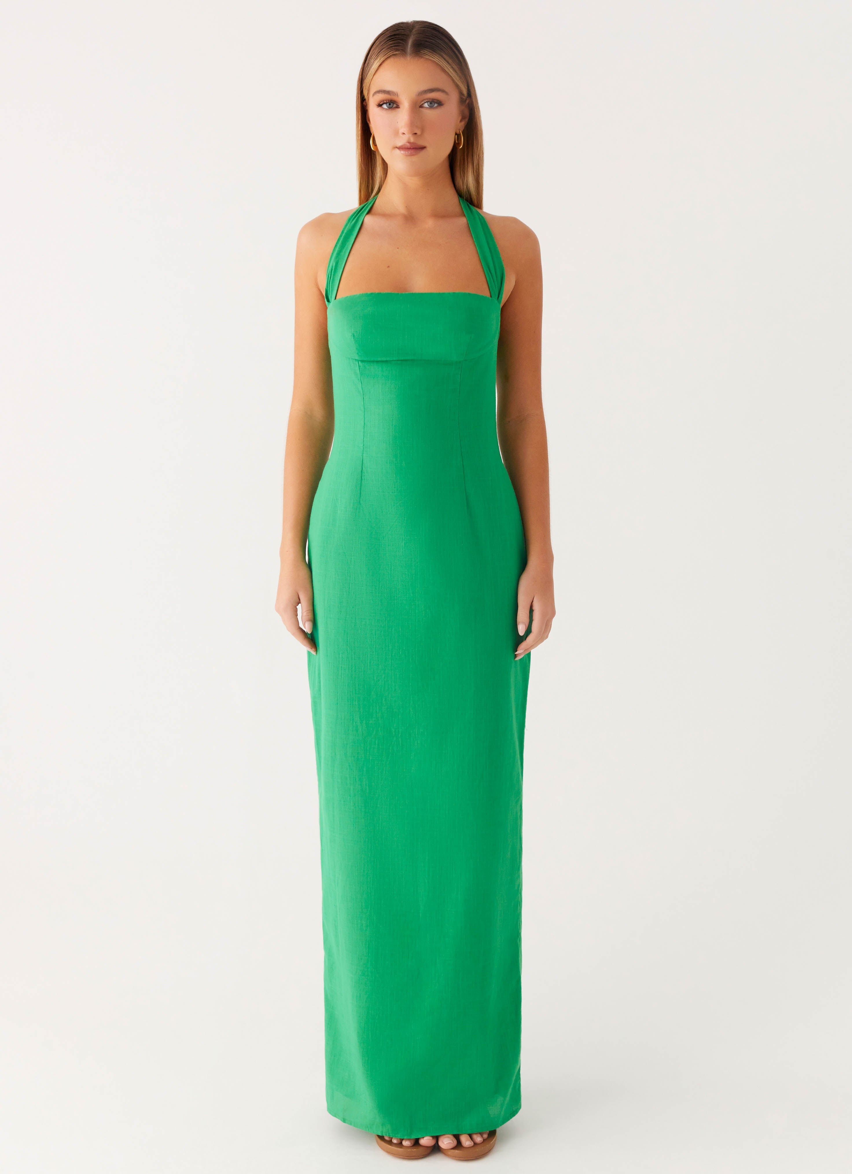 Allyse Cotton Maxi Dress - Cactus Cactus / US 14 Allyse Cotton Maxi Dress - Cactus Cactus / US 14