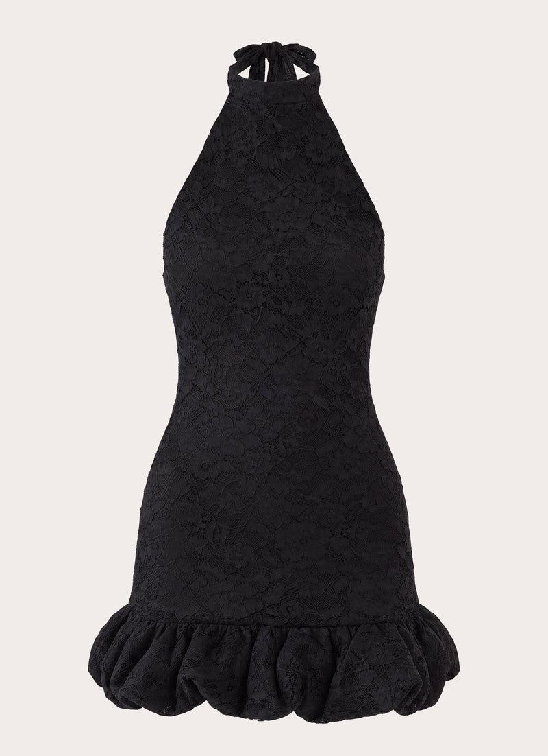 Anari Lace Mini Dress - Black