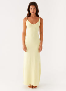Anastasia Maxi Dress Yellow 1 Peppermayo