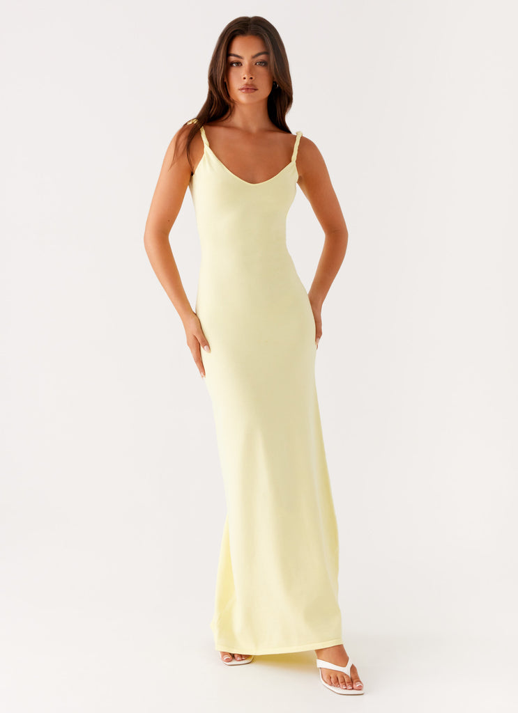 Anastasia Maxi Dress Yellow 4 Peppermayo