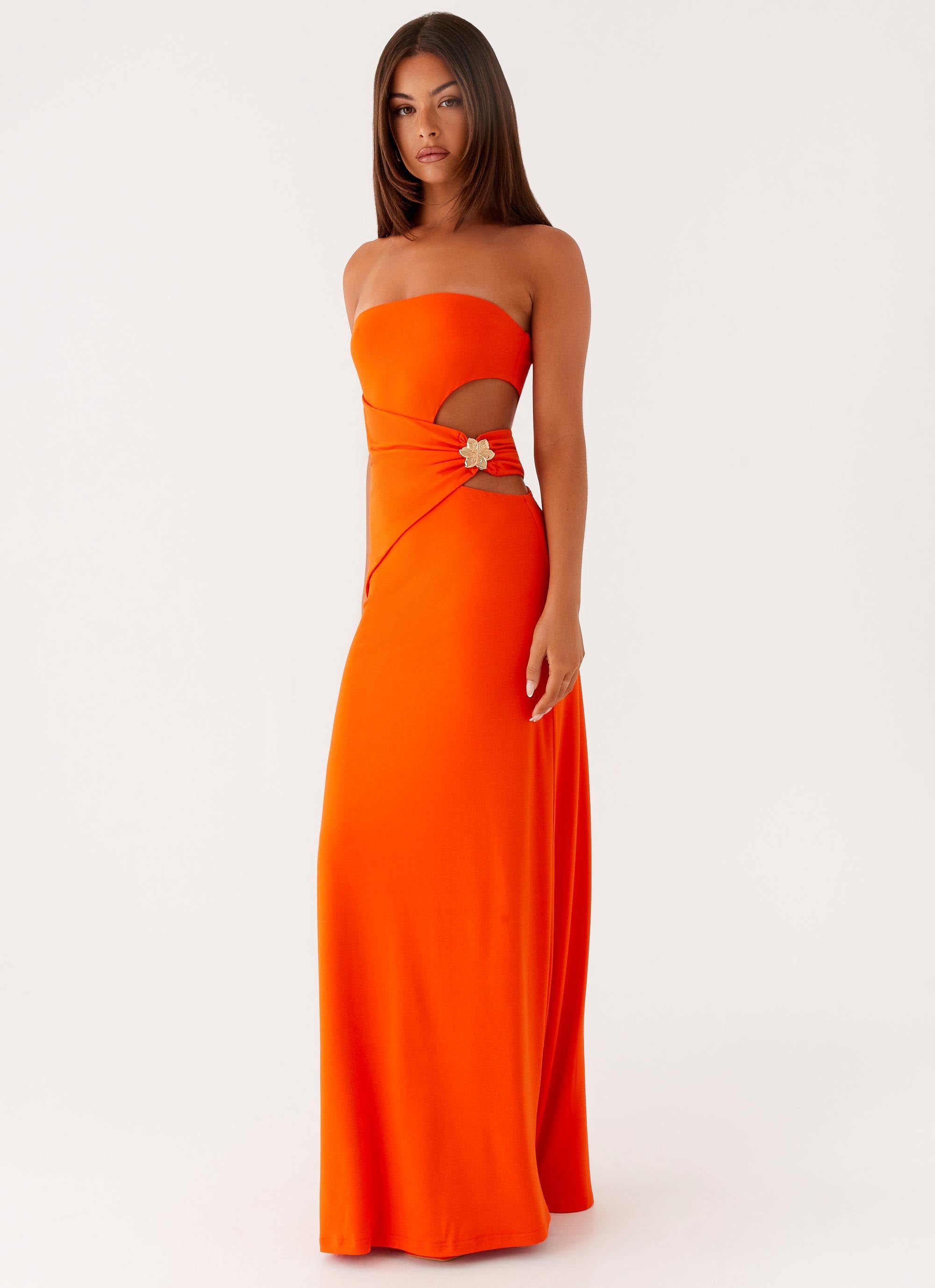 Anetta Maxi Dress - Orange Orange / US 16 Anetta Maxi Dress - Orange Orange / US 16