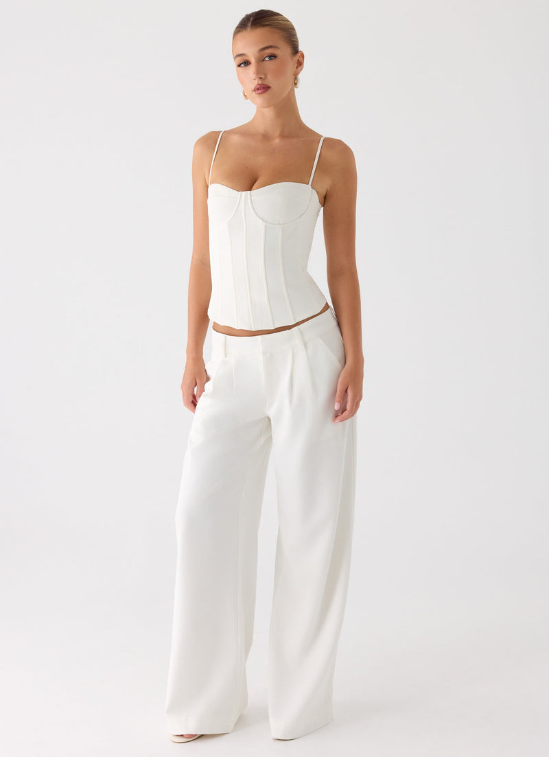 Ania Corset Top - Ivory