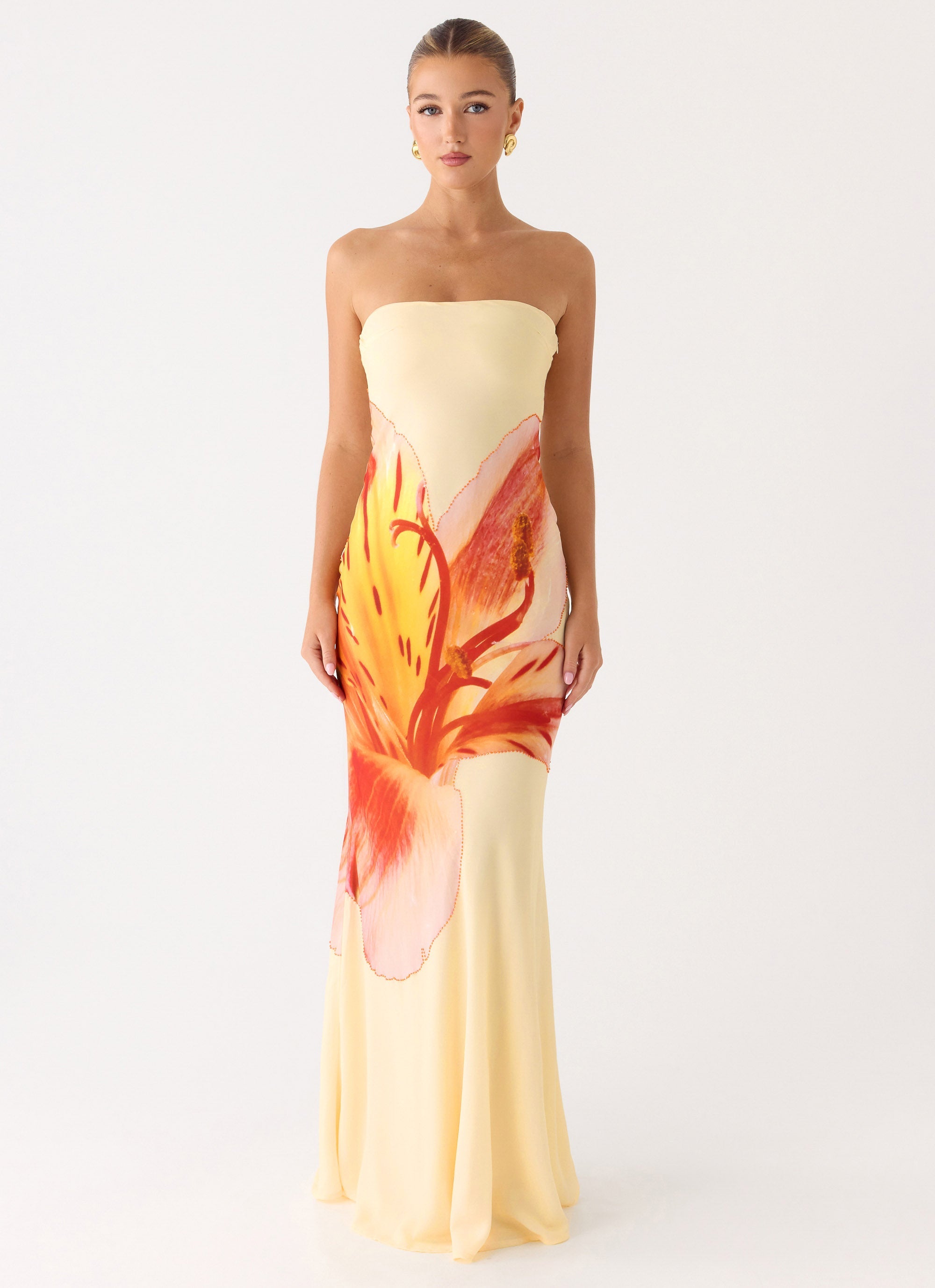 Ashwin Strapless Beaded Maxi Dress