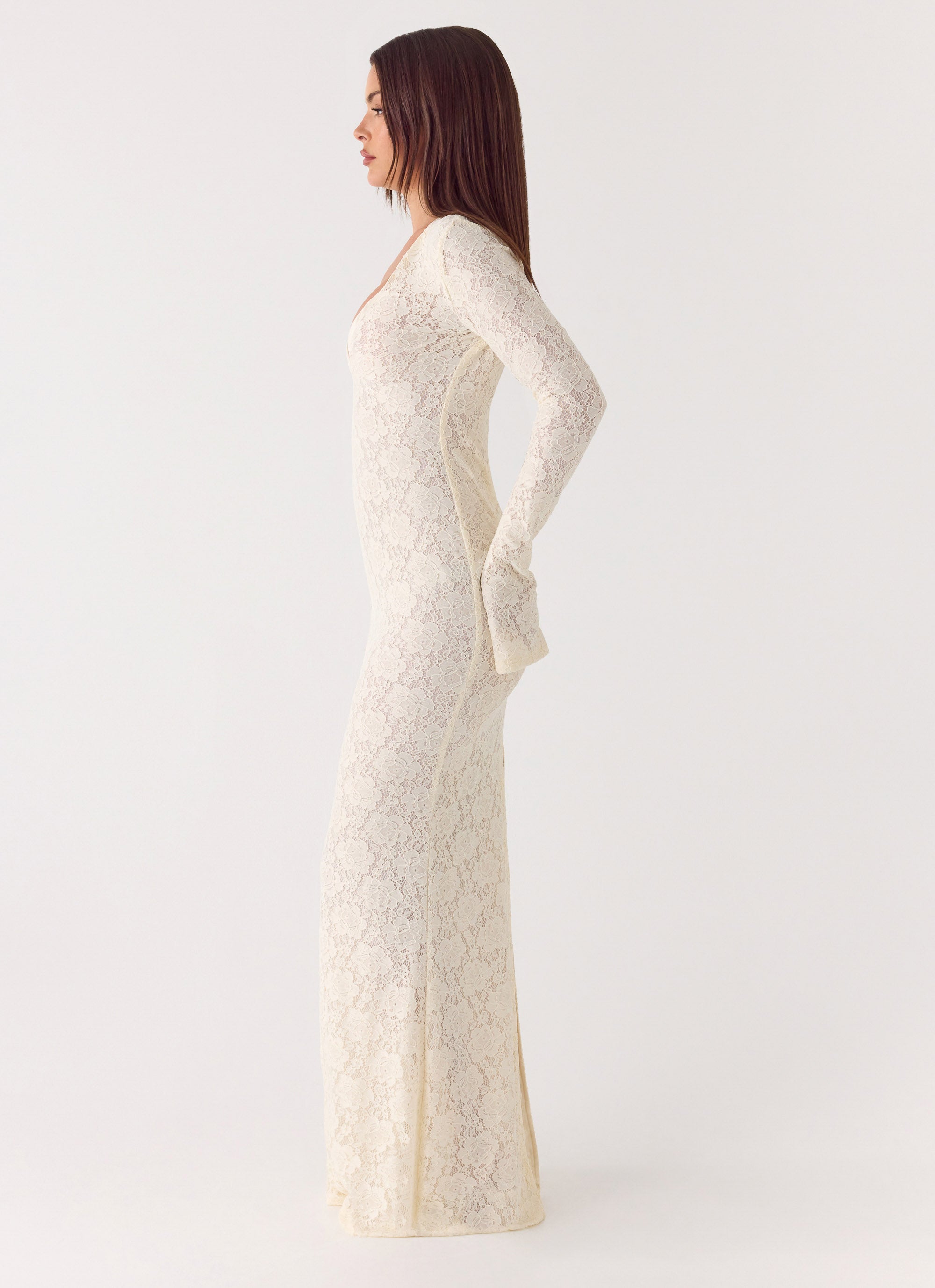 Astoria Long Sleeve Maxi Dress - Ivory Ivory / US 8 Astoria Long Sleeve Maxi Dress - Ivory Ivory / US 8