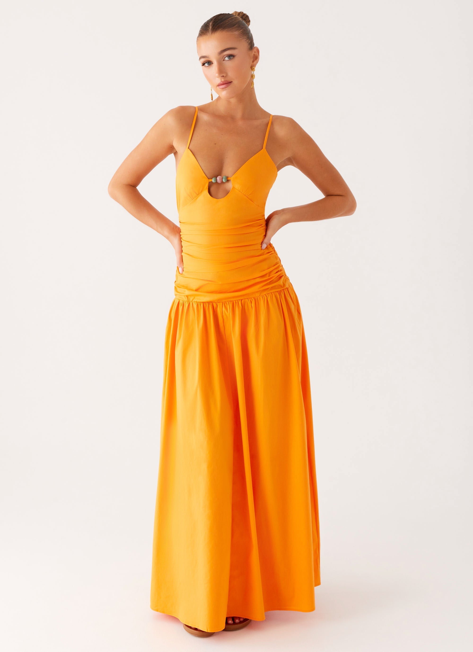 yellow and orange dress Avani Maxi Dress