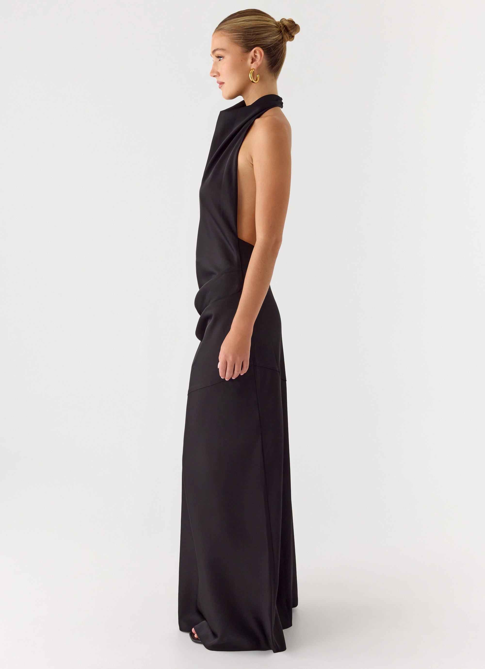 Back To Life Halter Maxi Dress - Black Black / US 14 Back To Life Halter Maxi Dress - Black Black / US 14