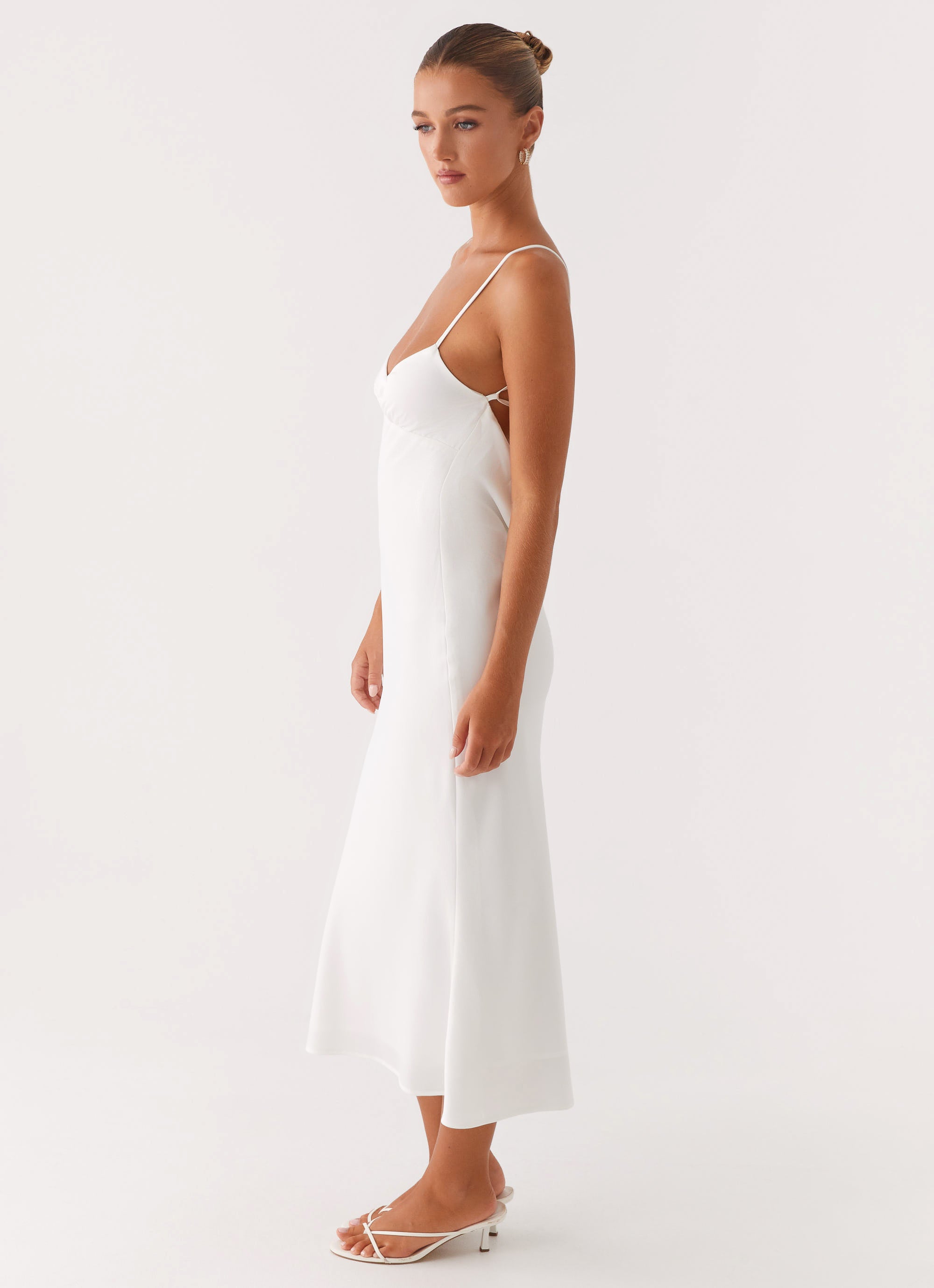 white slip midi dress Bentley Midi Dress