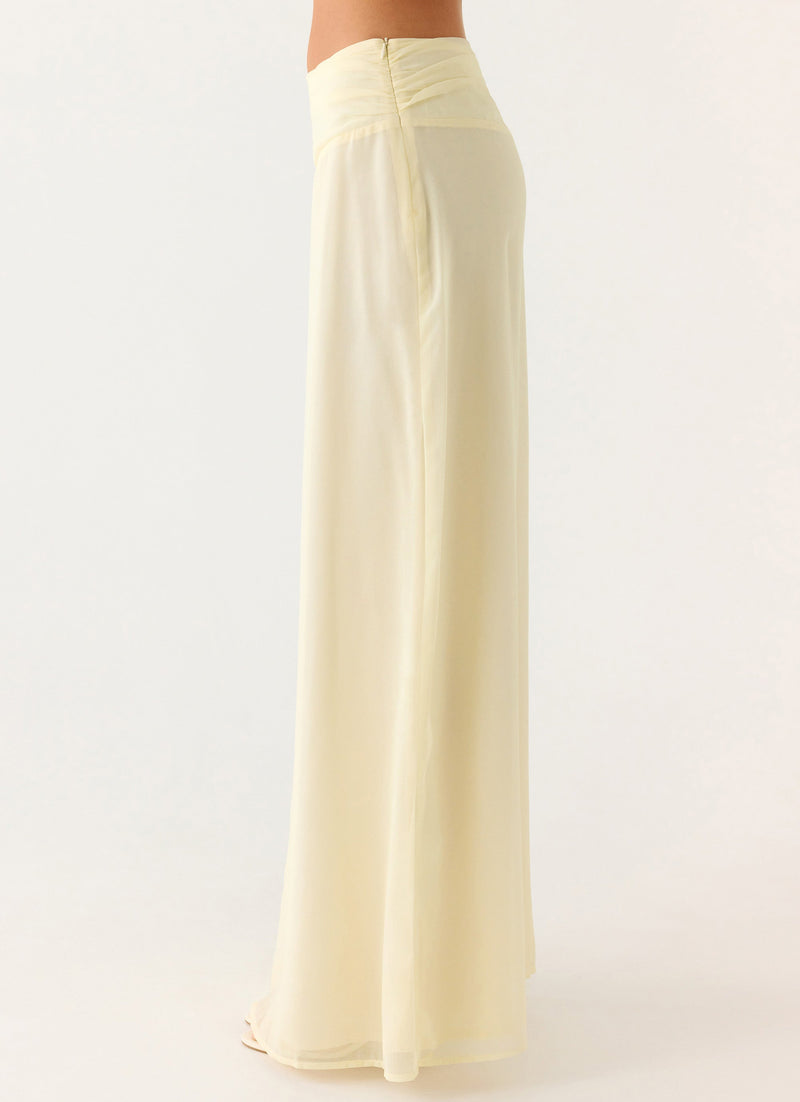Blushing Bloom Maxi Skirt - Violet Blossom