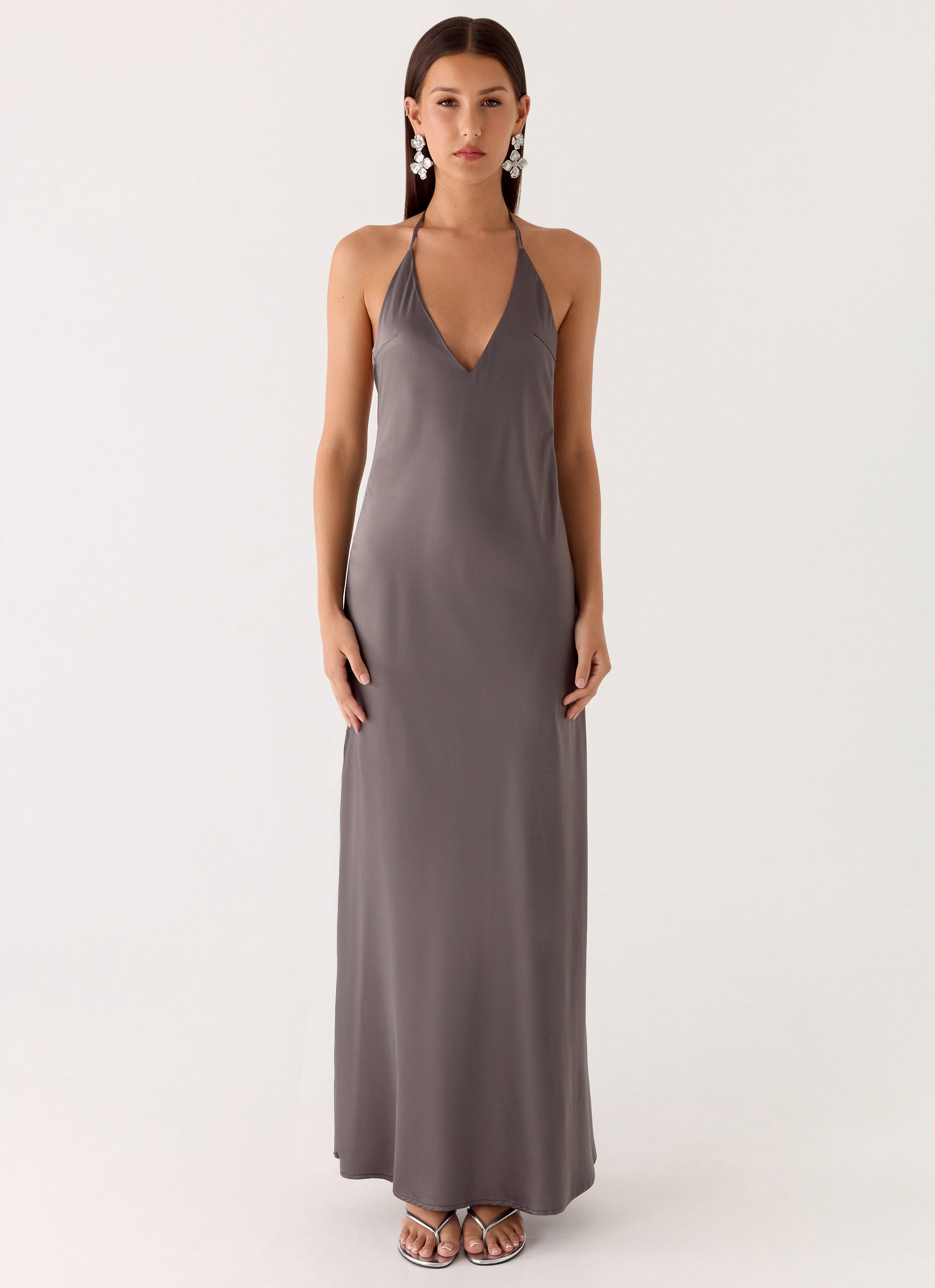 body heat maxi dress Long Sleeve Body Heat Print Maxi Dress In Dark Blue | EGO US