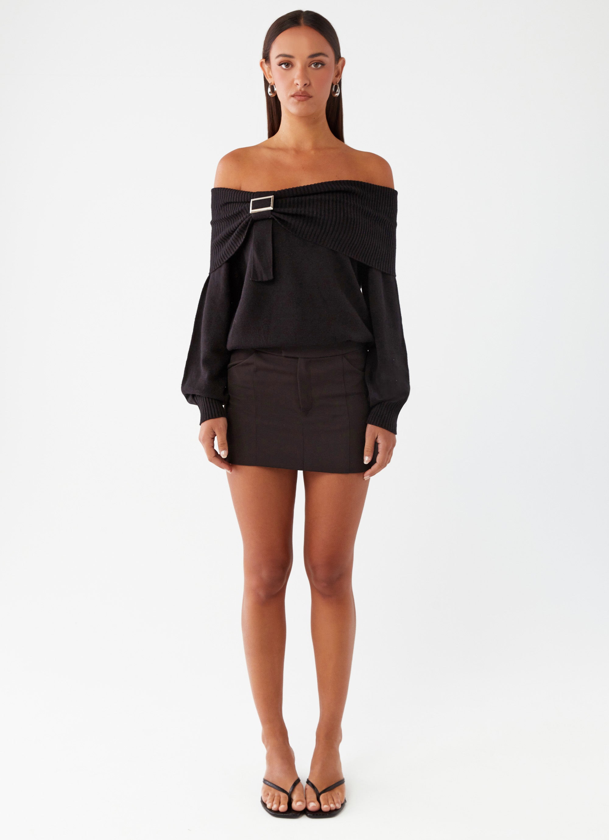 Oversized bardot jumper shop