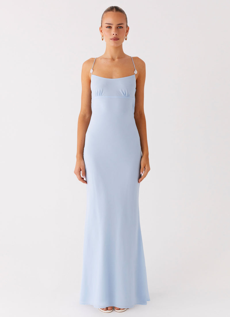 Cabello Maxi Dress - Pale Blue