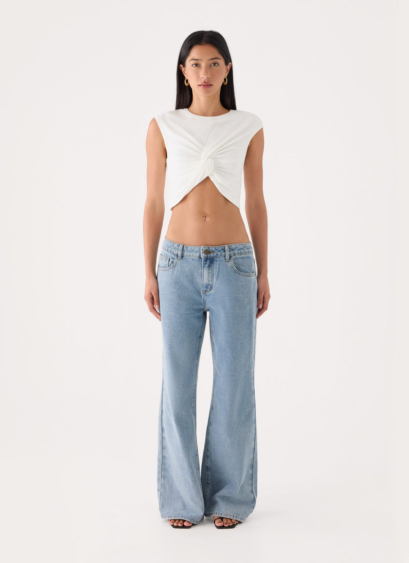 Kaleo Cropped T-Shirt - White