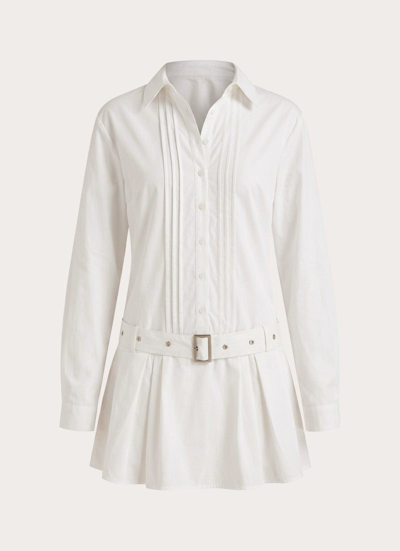 Calipso Shirt Dress - White