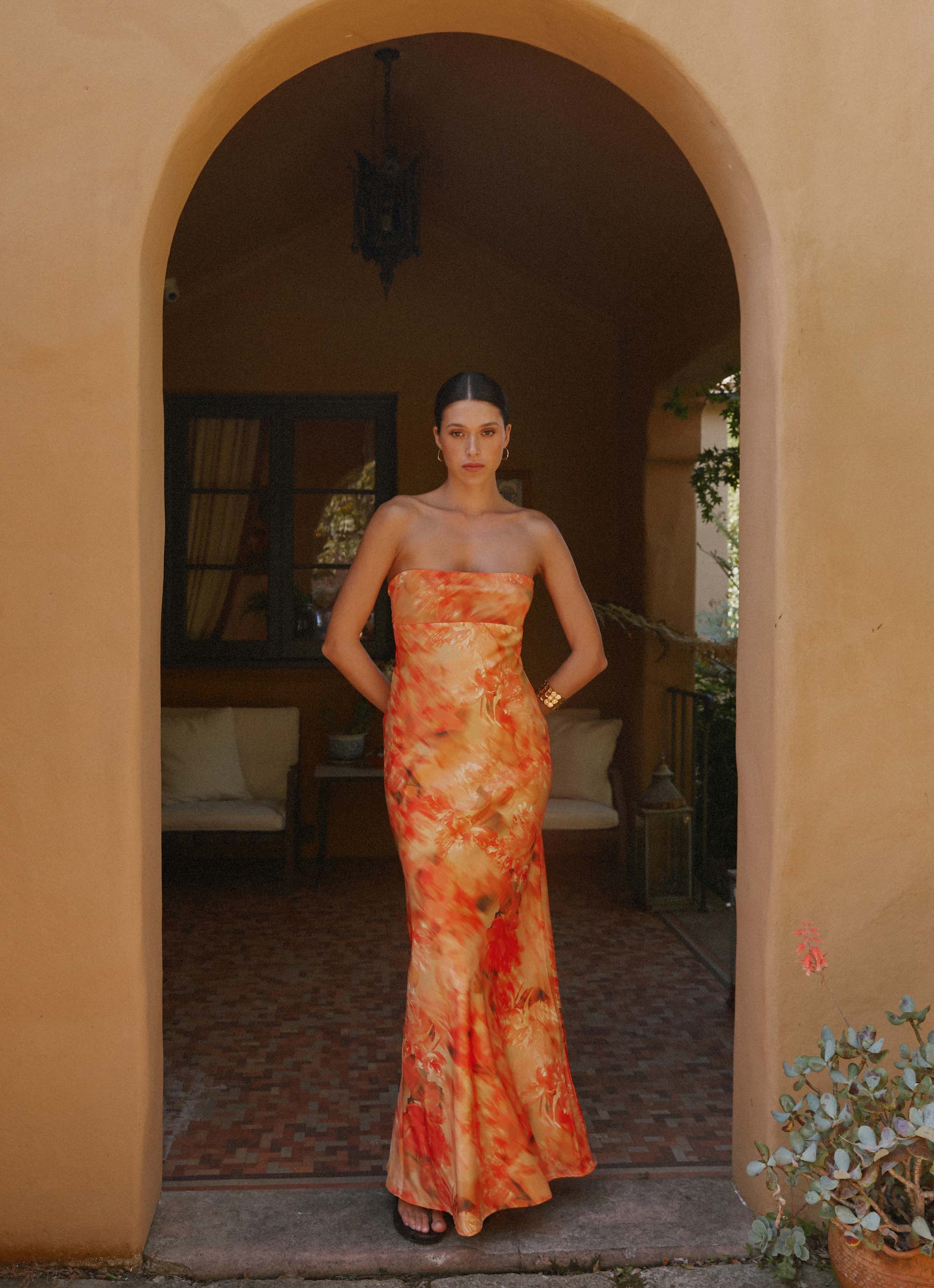 Carmen Maxi Dress - Sunset Floral Sunset Floral / US 16 Carmen Maxi Dress - Sunset Floral Sunset Floral / US 16