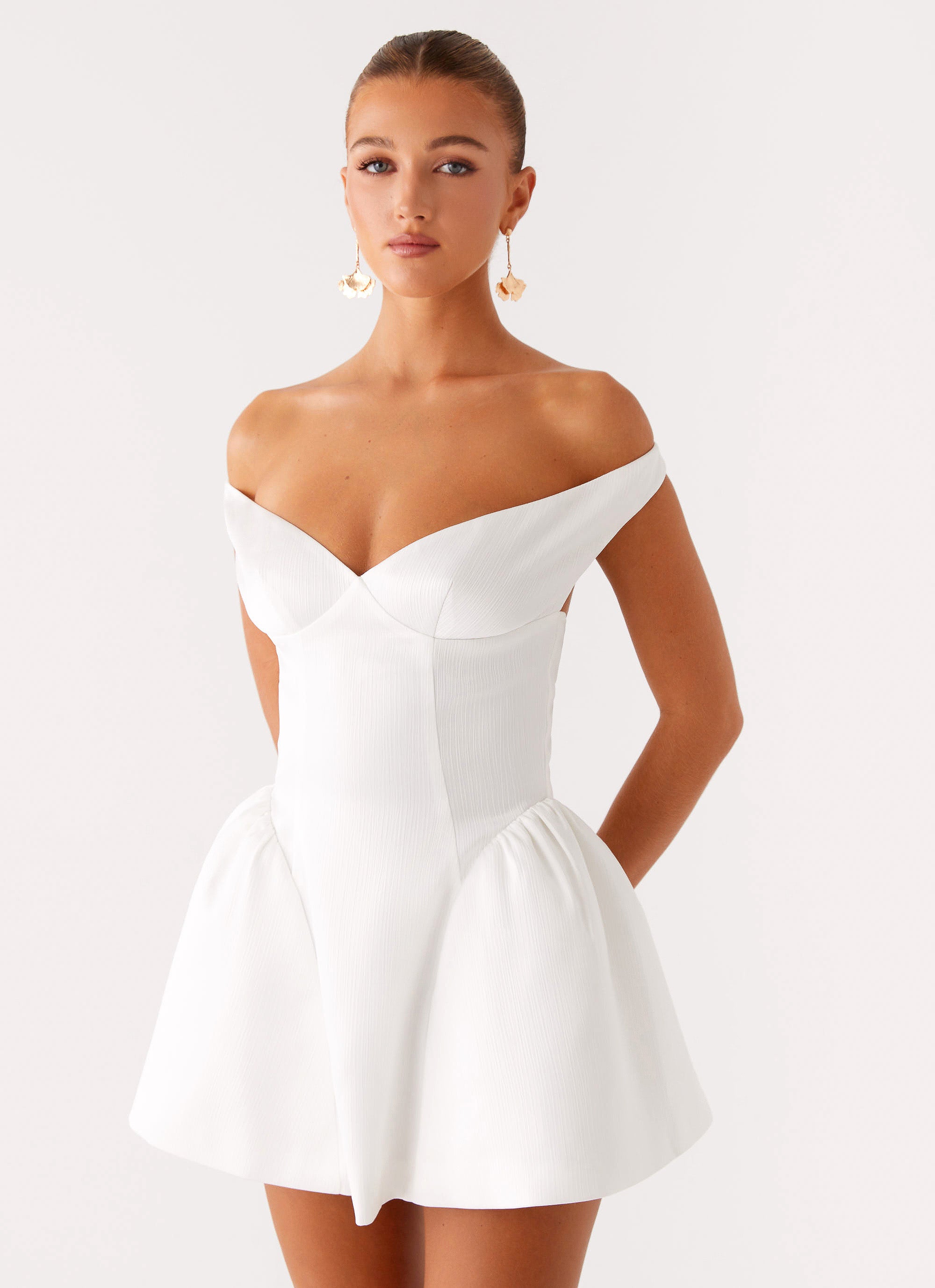 Cavella Mini Dress - White Cavella Mini Dress - White
