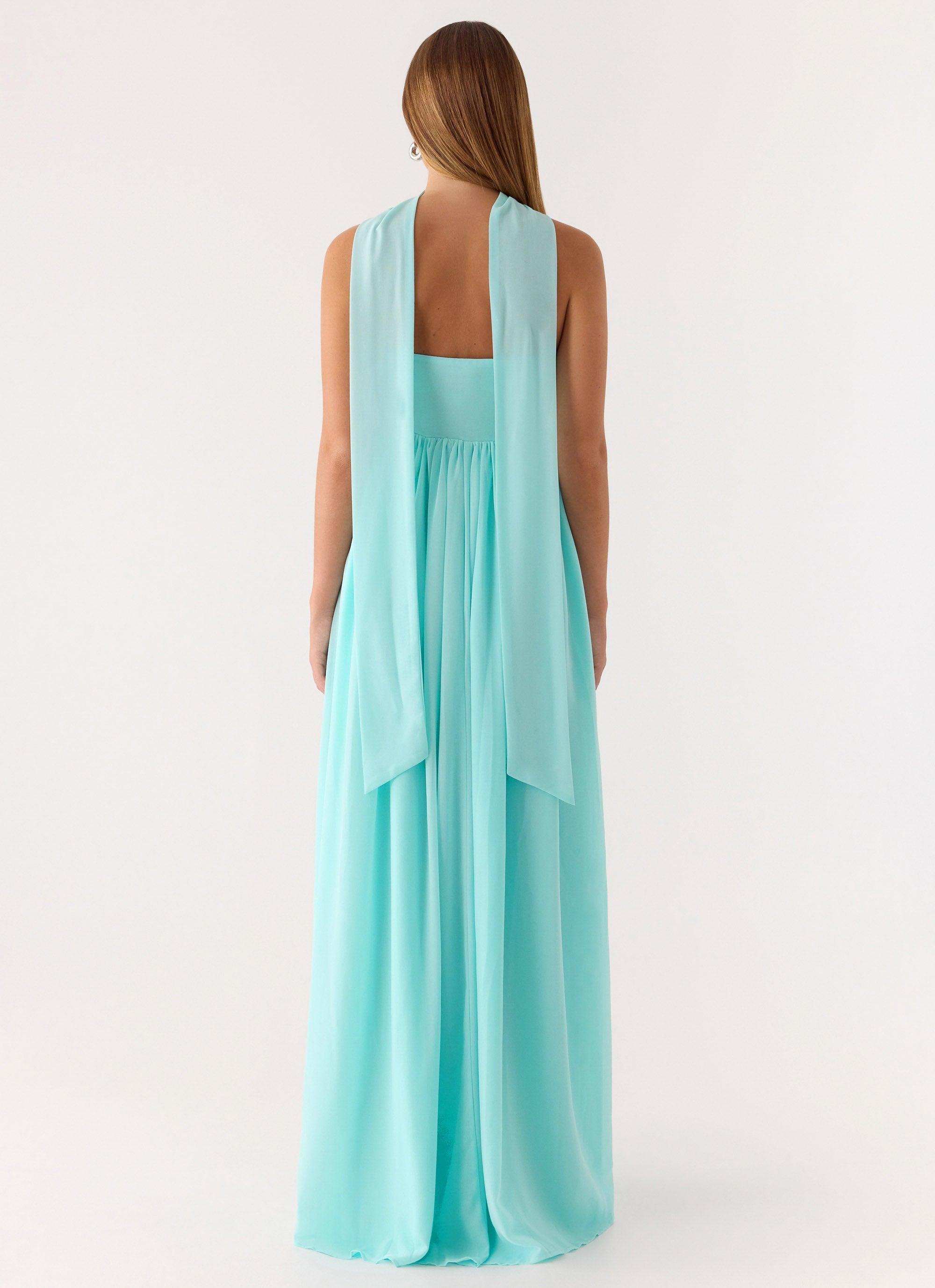 Celestino Scarf Maxi Dress - Aqua Peppermayo US Celestino Scarf Maxi Dress - Aqua Peppermayo US