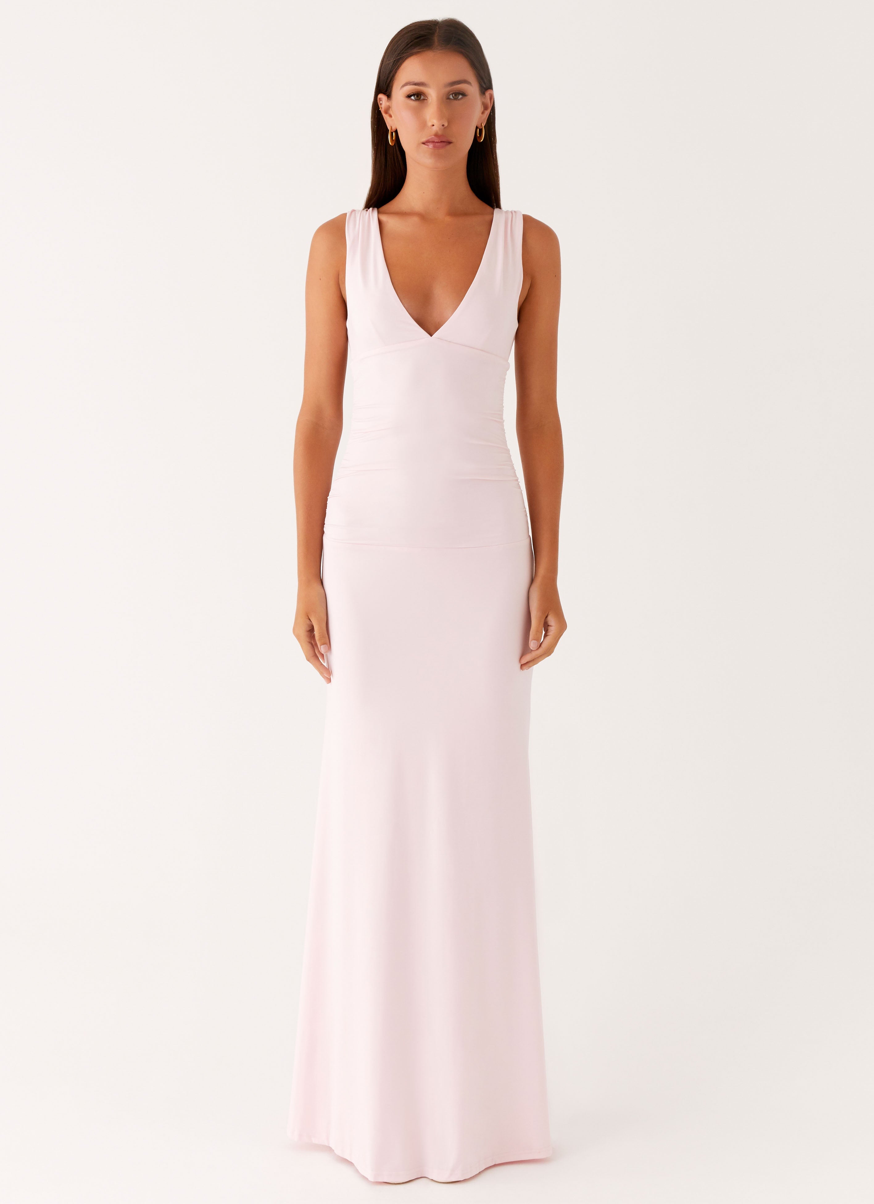 pink cherry dress Cherry Sky Maxi Dress