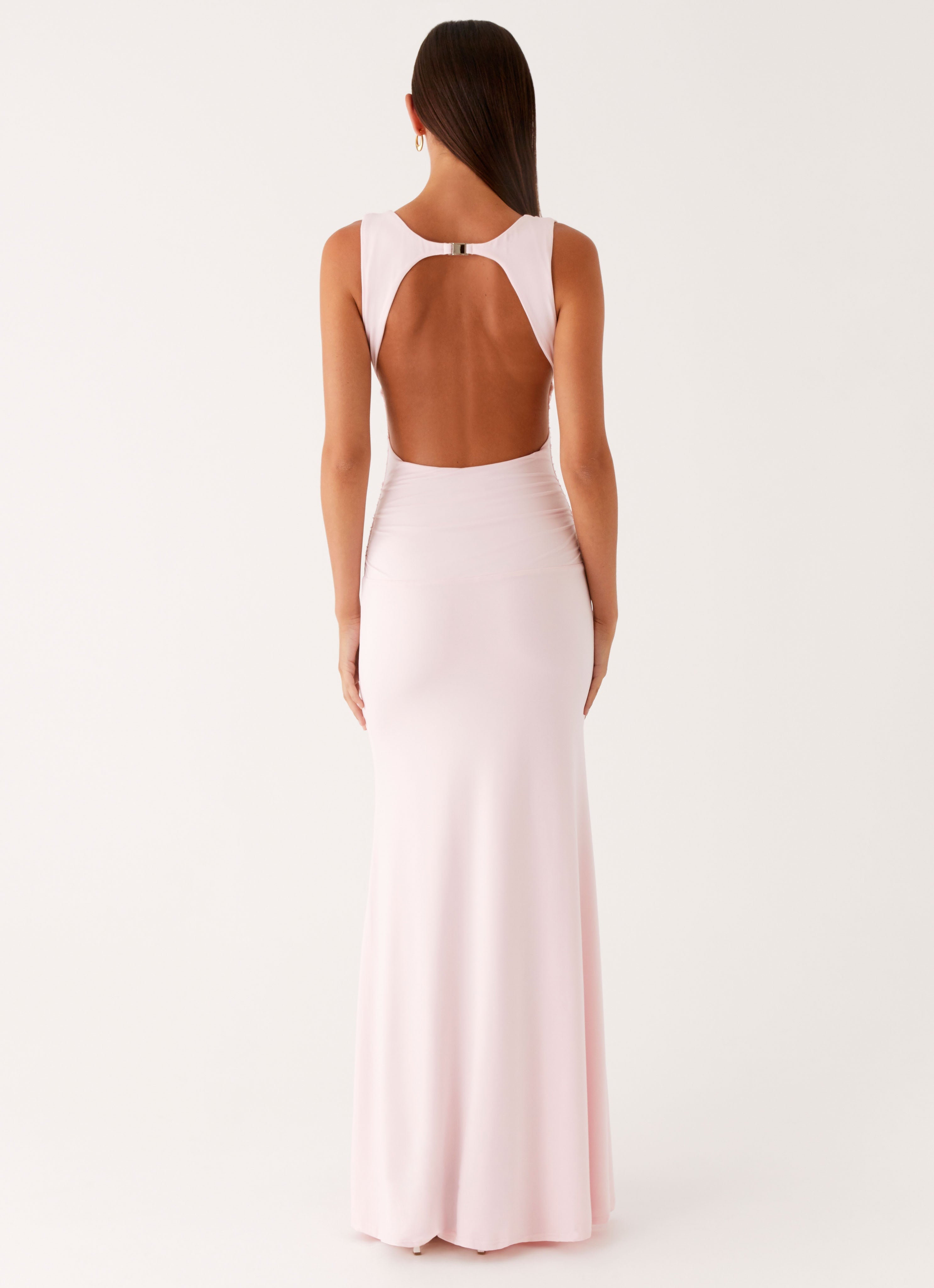 Cherry Sky Maxi Dress - Baby Pink Baby Pink / US 8 Cherry Sky Maxi Dress - Baby Pink Baby Pink / US 8