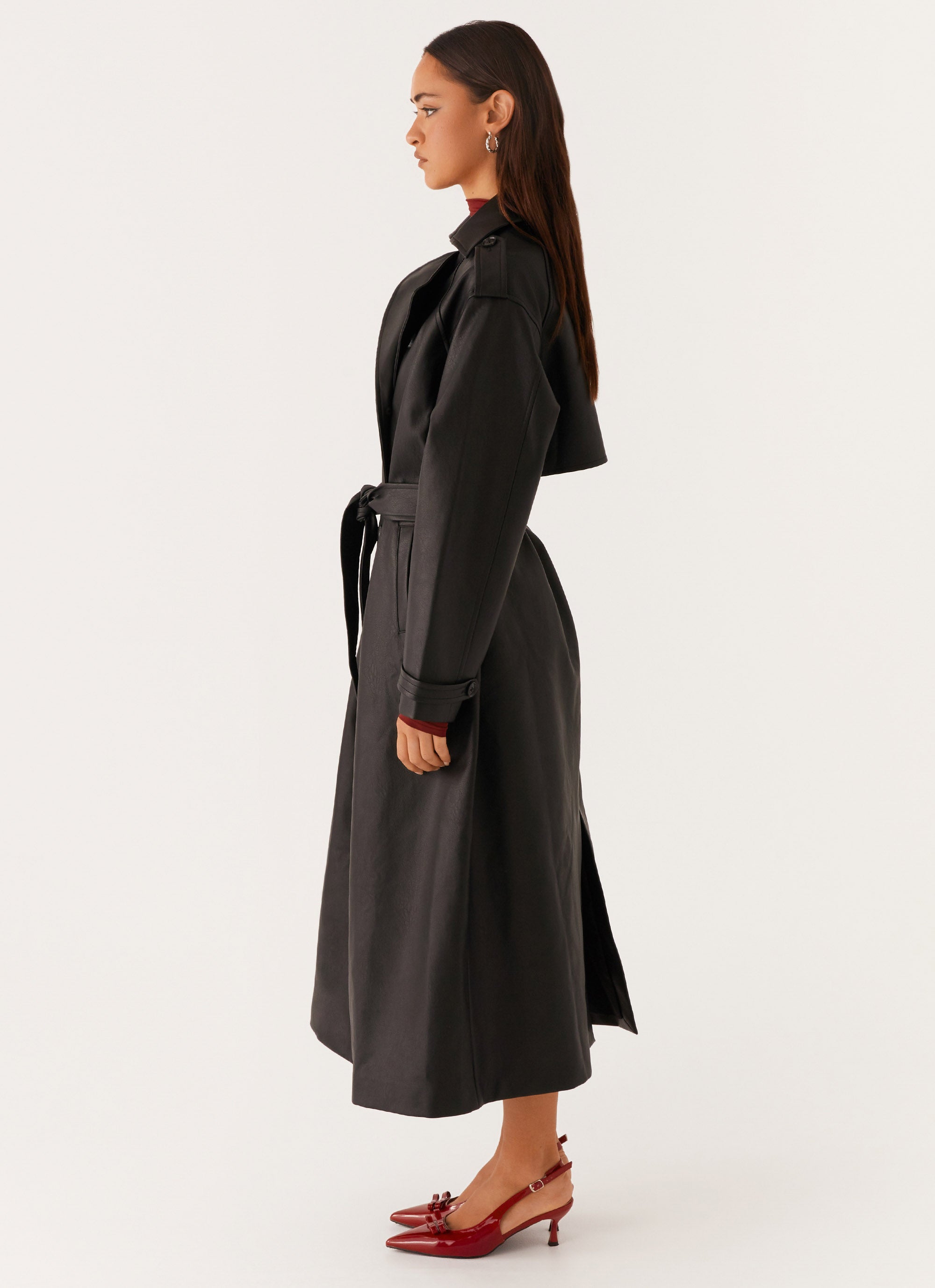 Cleveland Trench Coat - Black Peppermayo US Cleveland Trench Coat - Black Peppermayo US