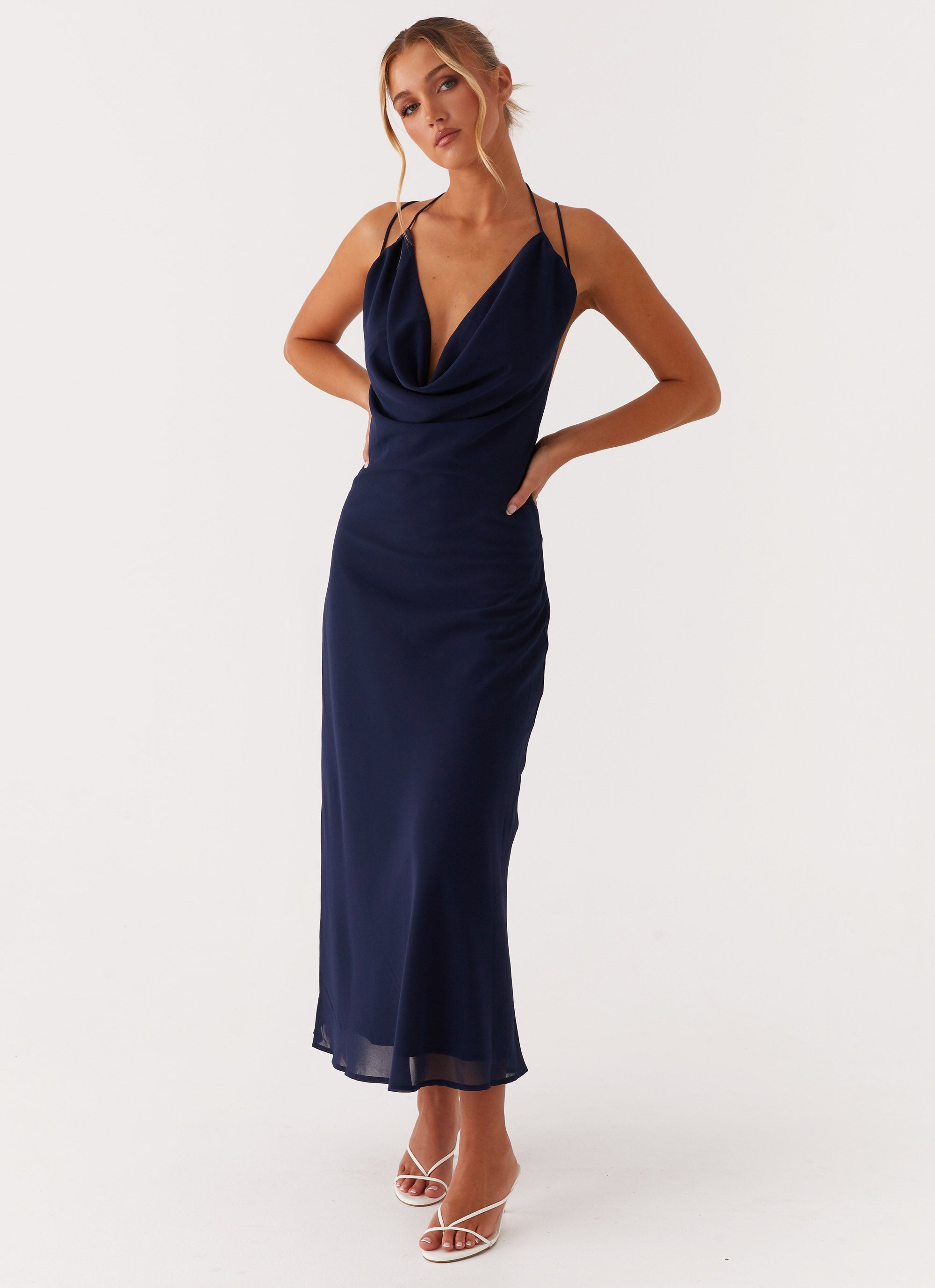 Clover Club Maxi Dress - Navy Peppermayo US Clover Club Maxi Dress - Navy Peppermayo US