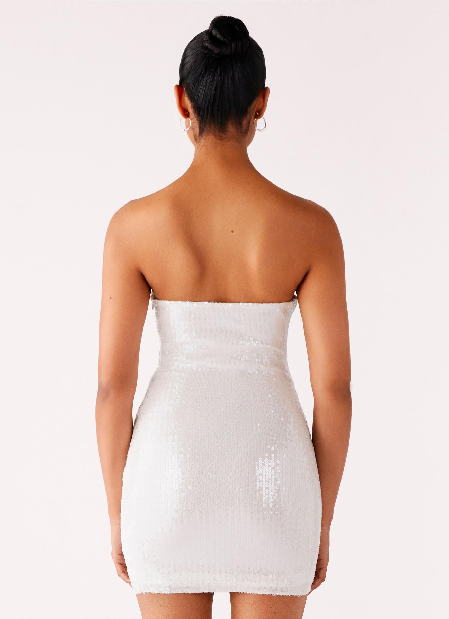 Clyra Sequin Mini Dress - Ivory Ivory / US 10 Clyra Sequin Mini Dress - Ivory Ivory / US 10