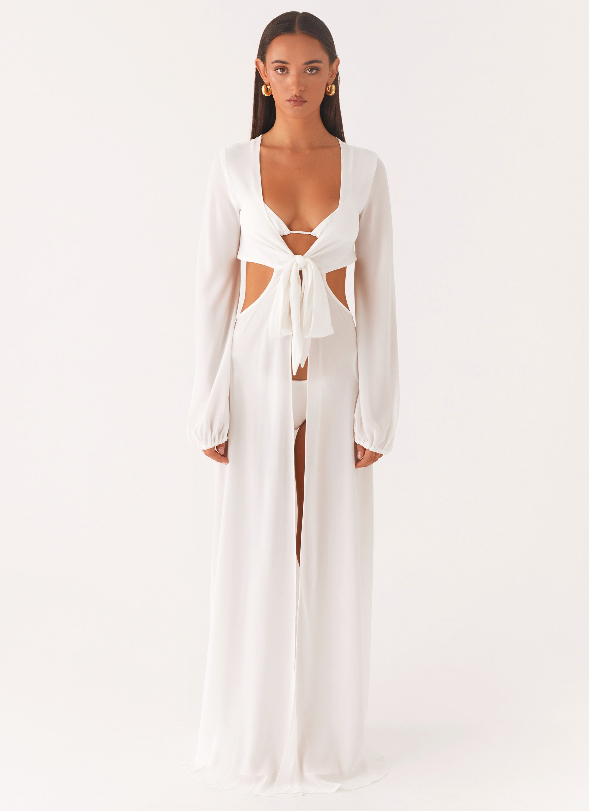 Coastal Maxi Dress - White Coastal Maxi Dress - White
