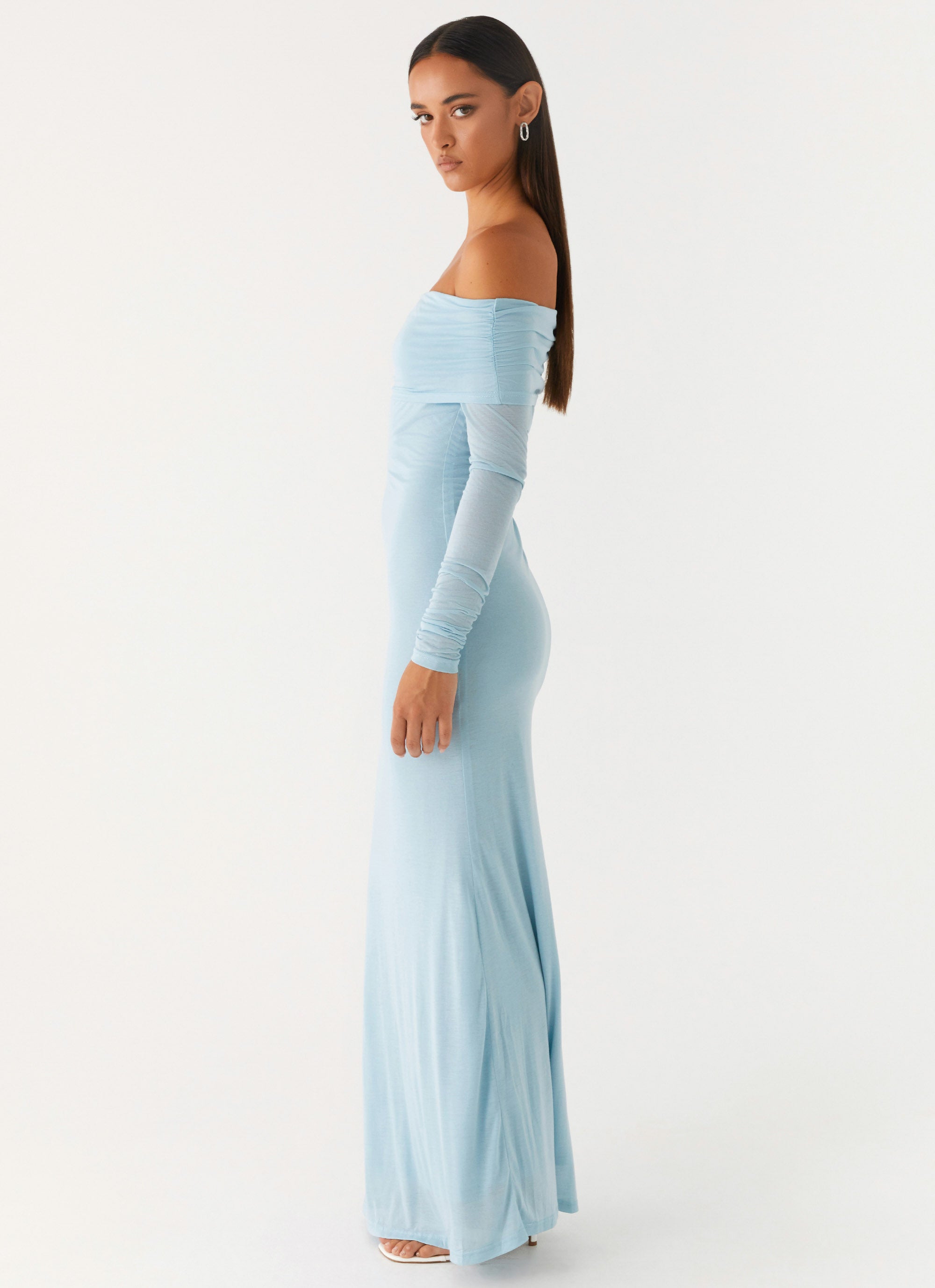 Cocoa Long Sleeve Maxi Dress - Blue Blue / US 10 Cocoa Long Sleeve Maxi Dress - Blue Blue / US 10
