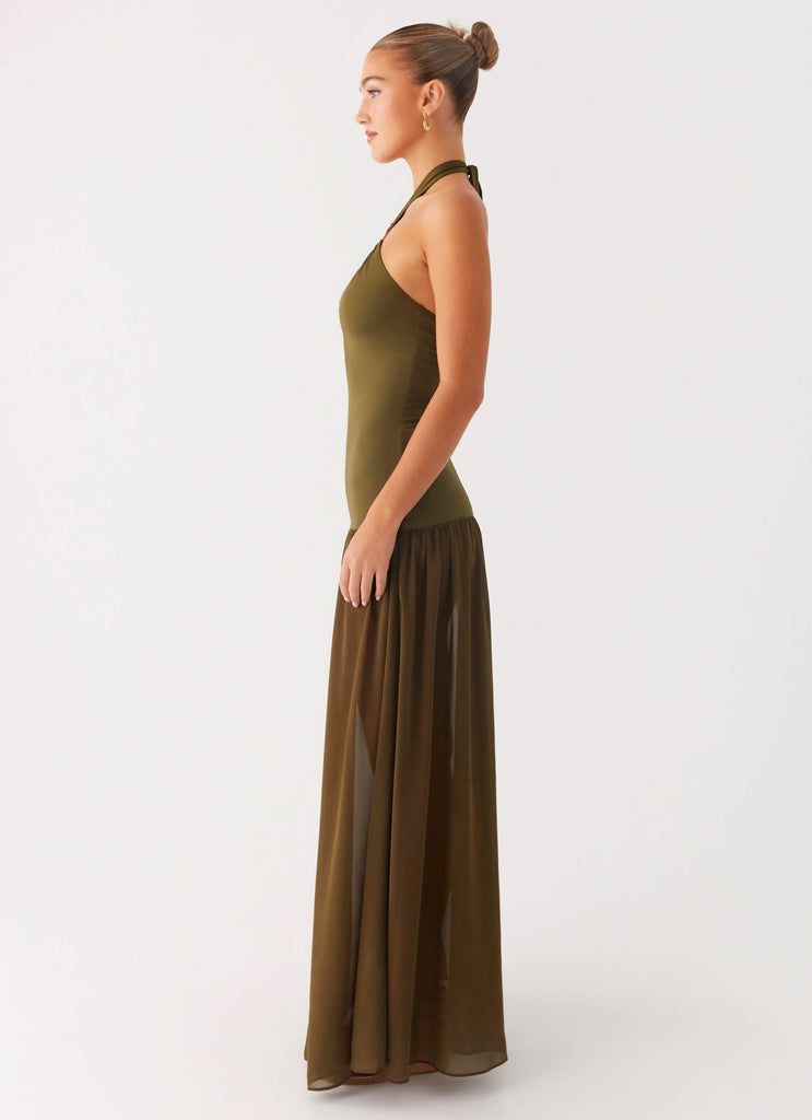 Cypress Kiss Maxi Dress - Khaki