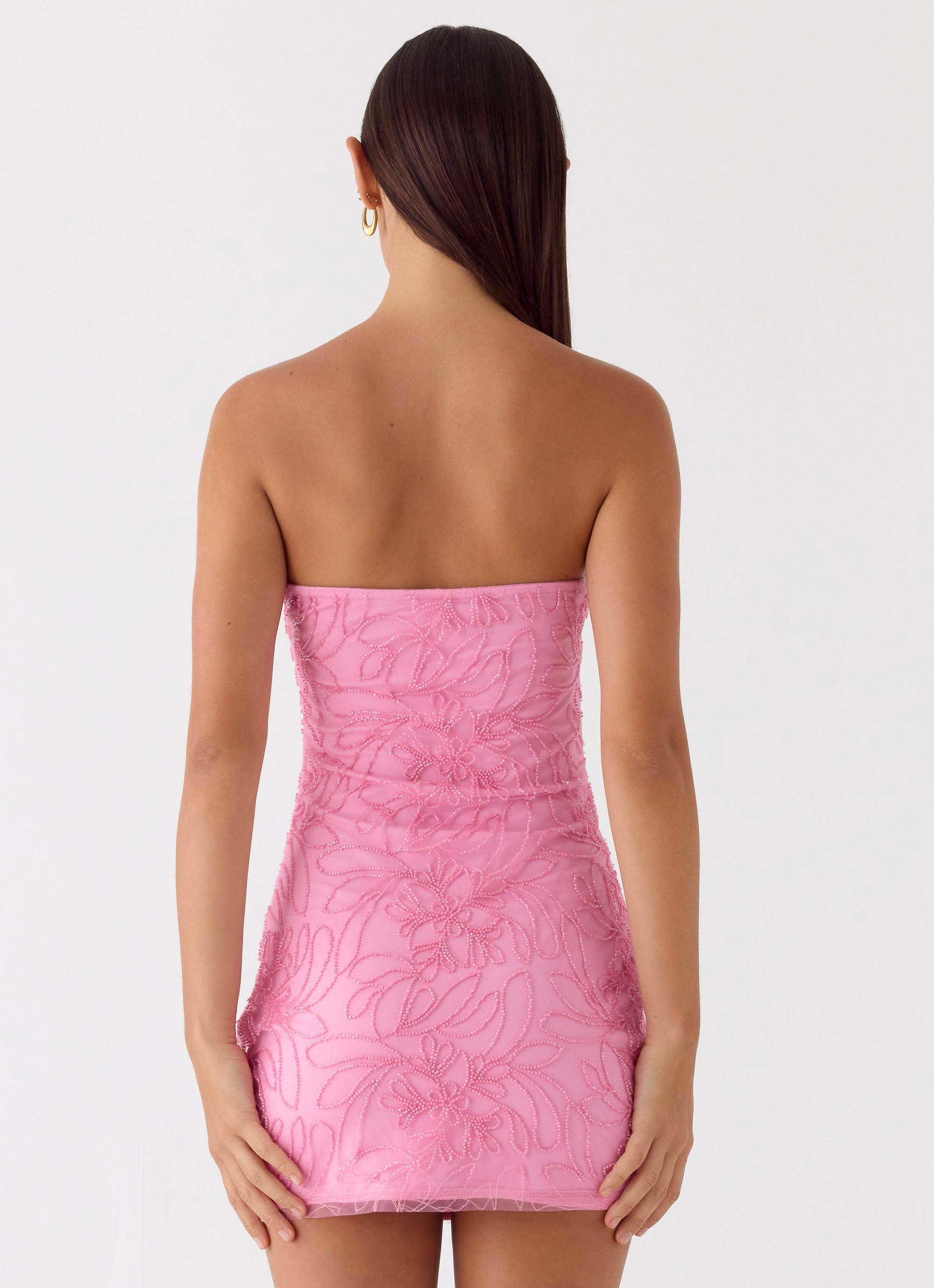pink mod geo mitzi mini dress Hyacinth House Pink Mod Geo Mitzi Mini Dress