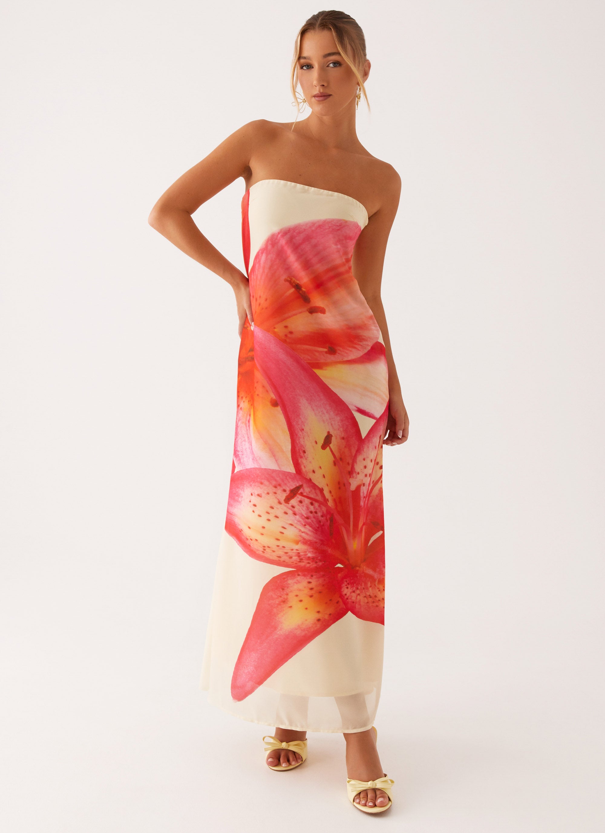 Darcy Maxi Dress - Yellow Floral Yellow Floral / US 18 Darcy Maxi Dress - Yellow Floral Yellow Floral / US 18
