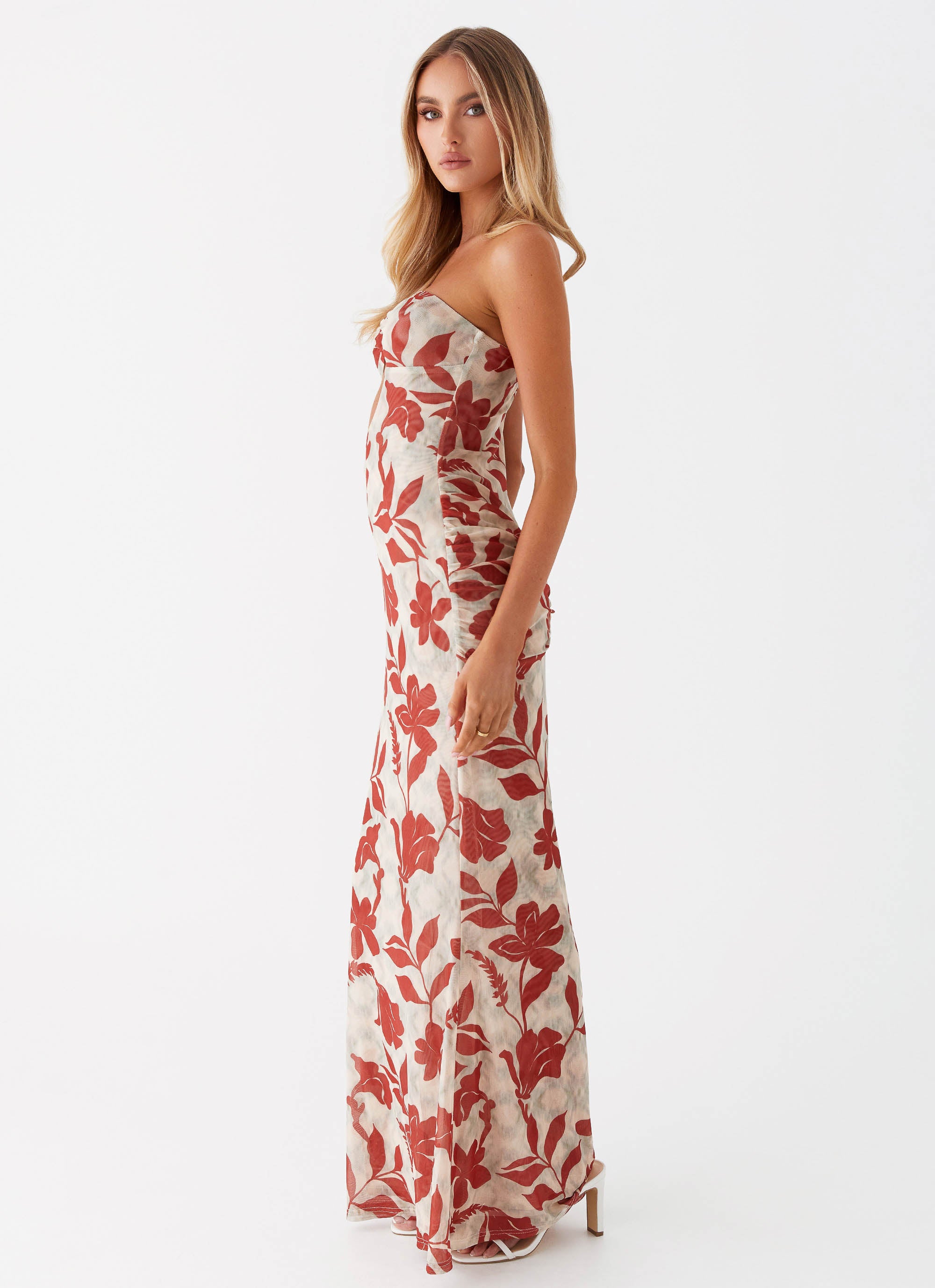 Dearest Maxi Dress - Red Green Floral Peppermayo US Dearest Maxi Dress - Red Green Floral Peppermayo US