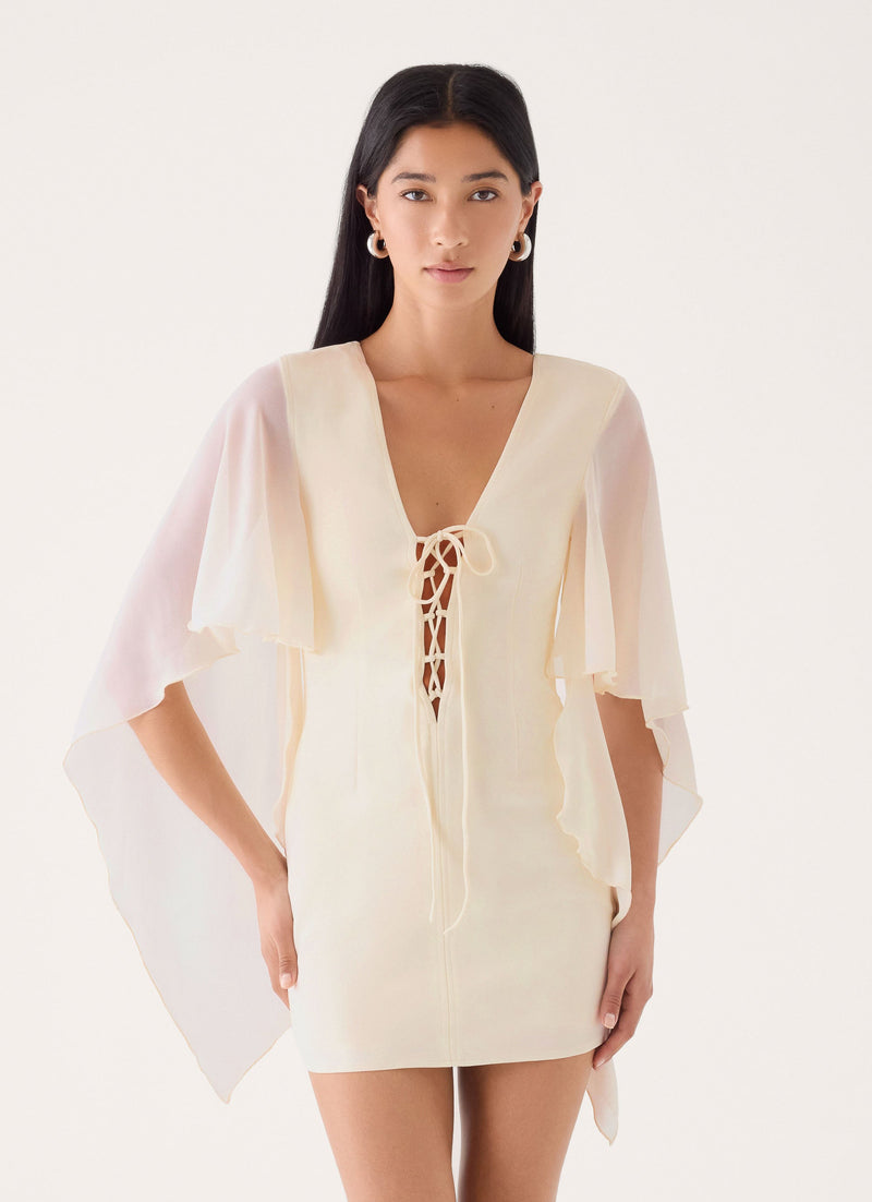 Delphina Mini Dress - Cream