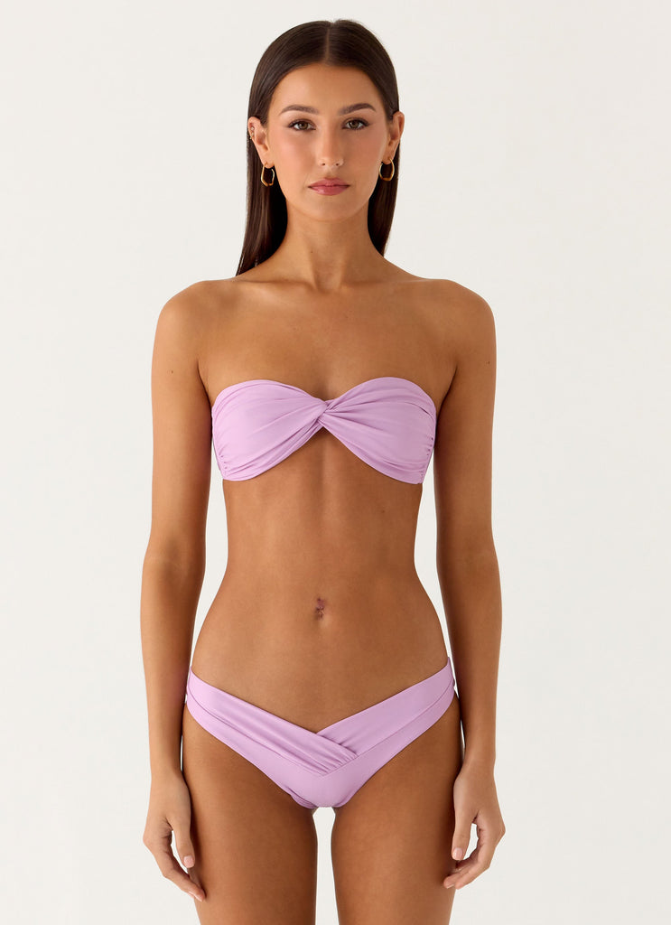 Delta Bandeau Bikini Top - Lavender
