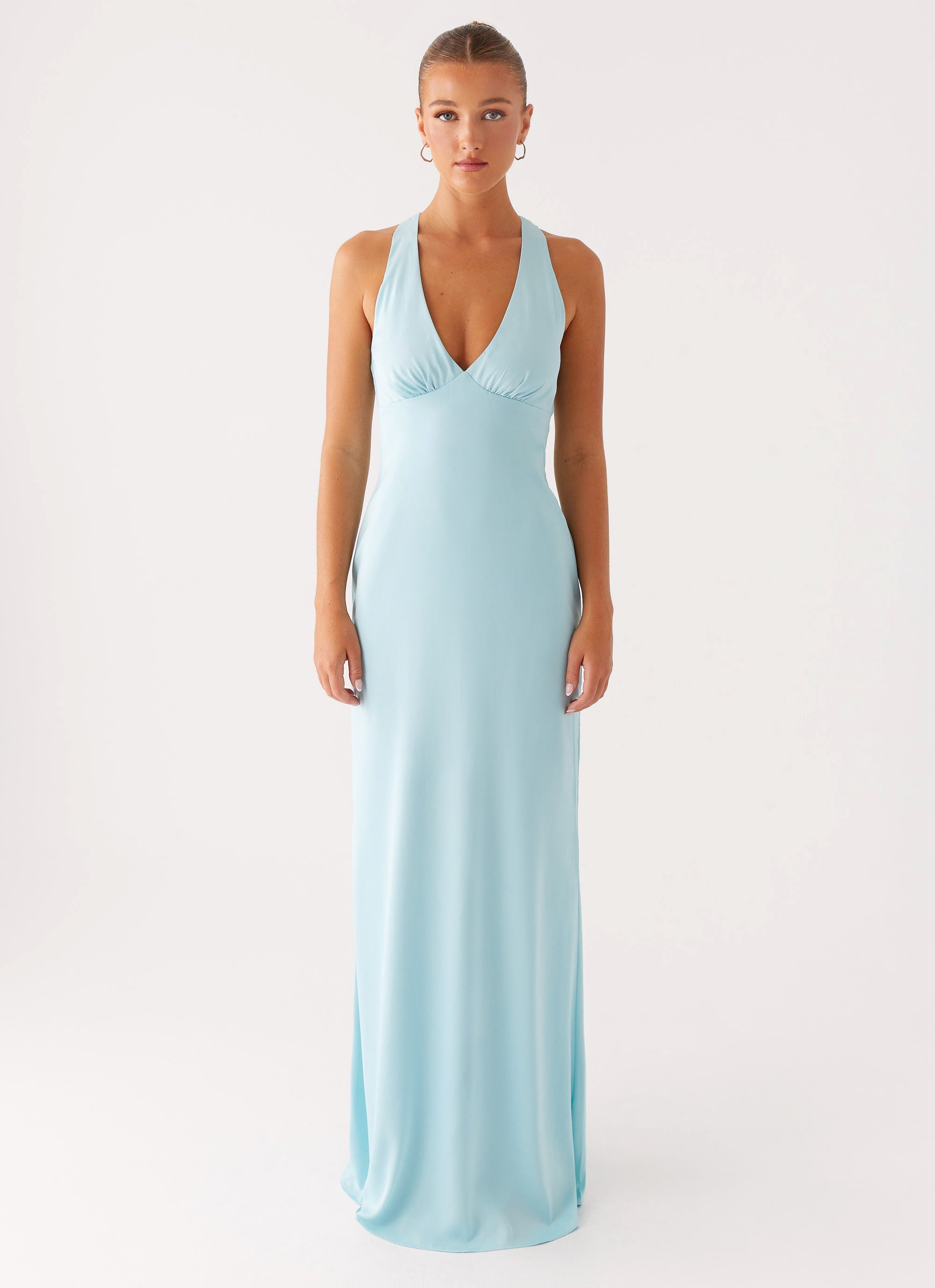 Desi Halterneck Maxi Dress - Mint Peppermayo US Desi Halterneck Maxi Dress - Mint Peppermayo US