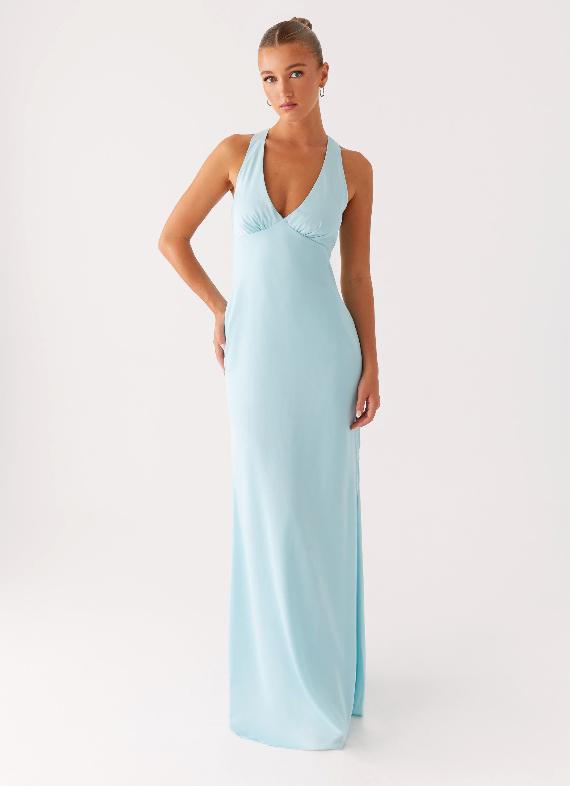 Desi Halterneck Maxi Dress - Mint Peppermayo US Desi Halterneck Maxi Dress - Mint Peppermayo US