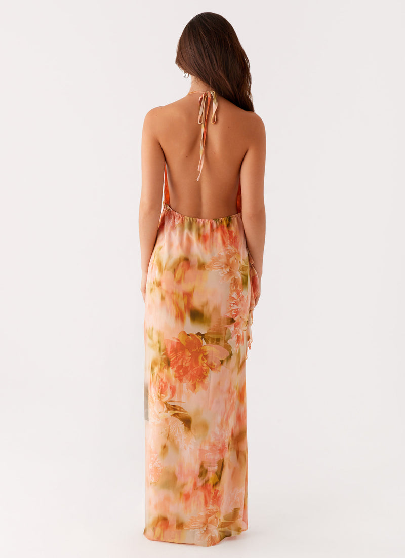 Diedre Rose Strappy Maxi Dress - Sunset Floral