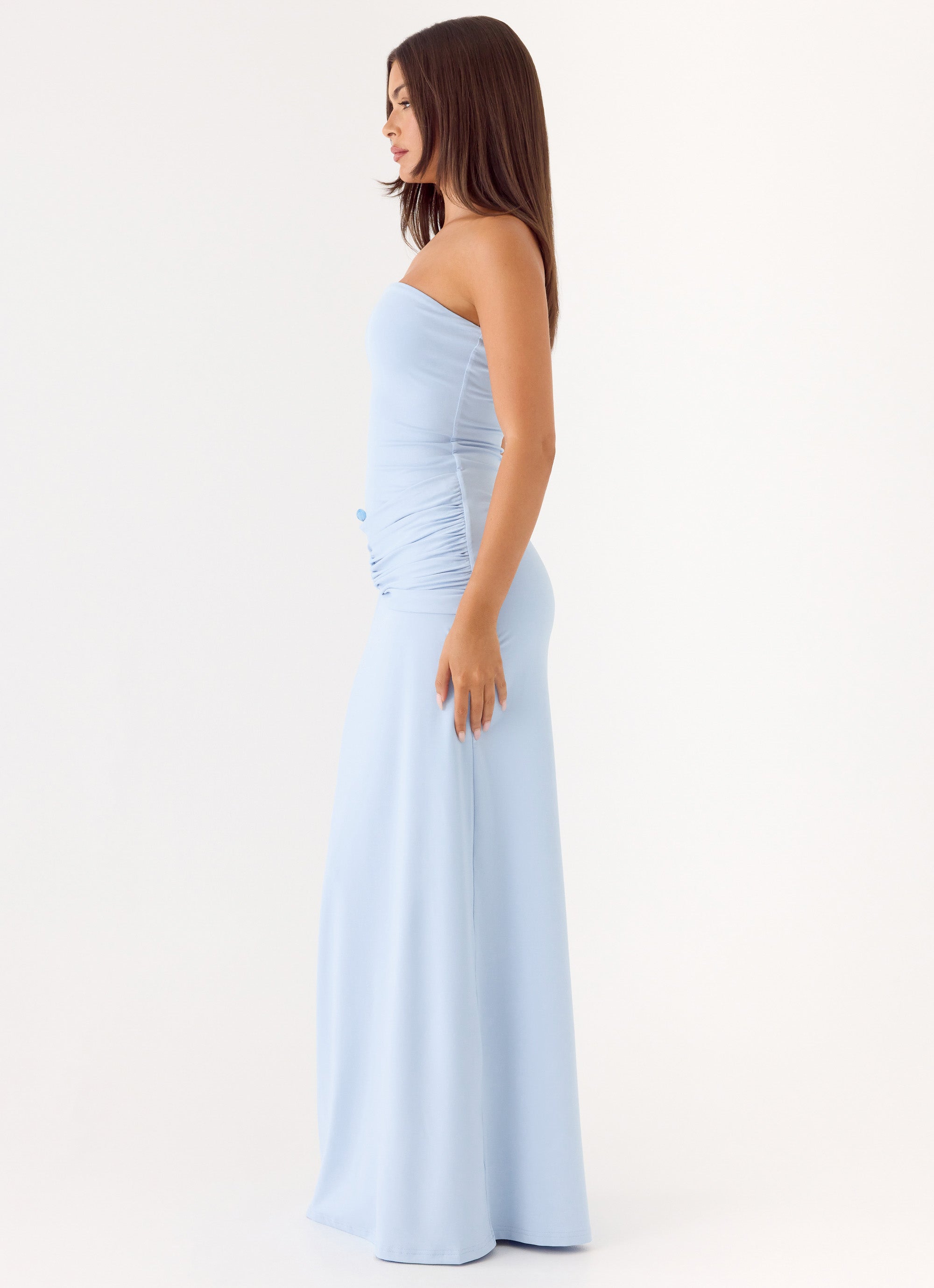 Dimmi Strapless Maxi Dress - Blue Blue / US 18 Dimmi Strapless Maxi Dress - Blue Blue / US 18