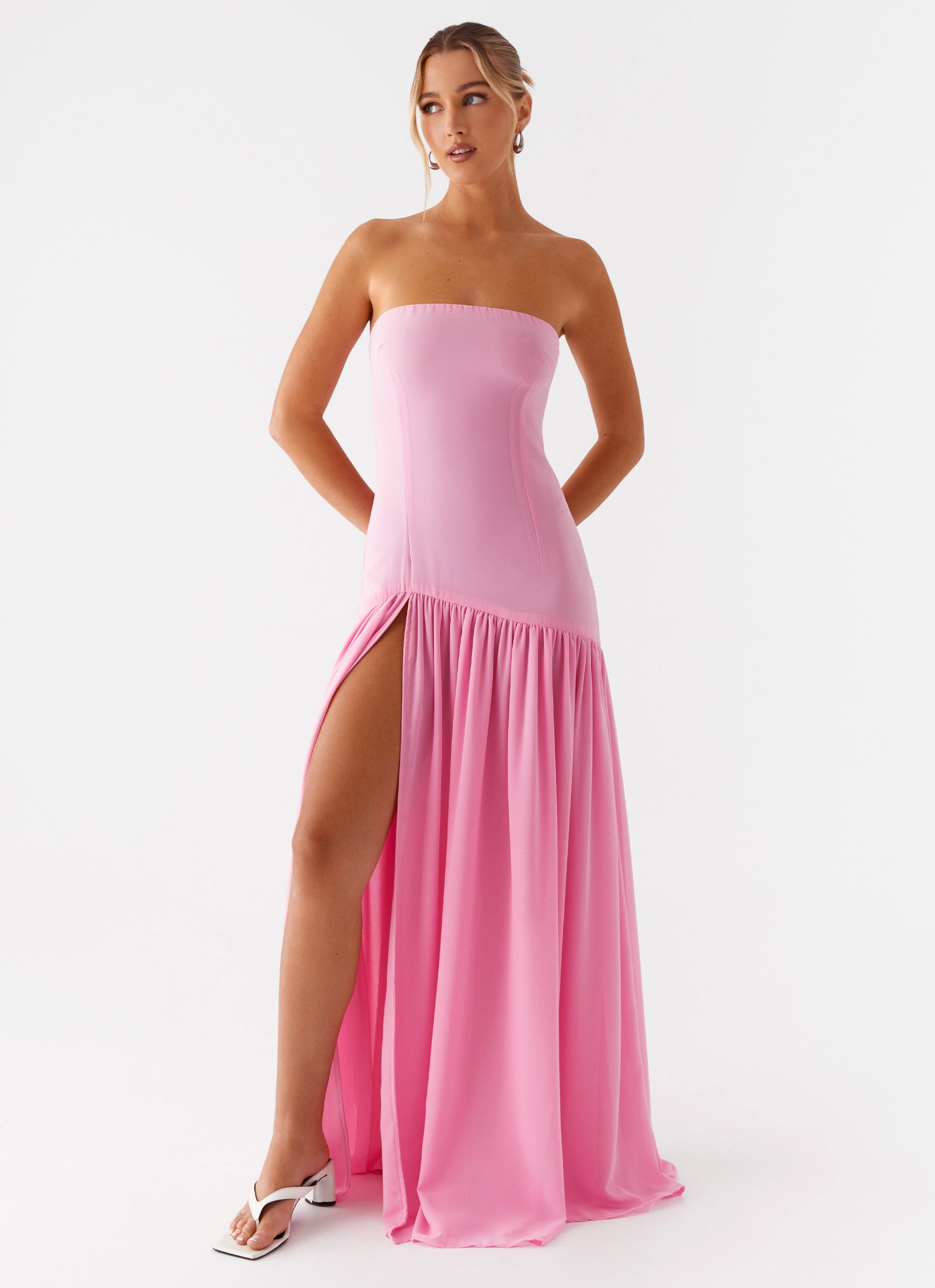 Eden Strapless Maxi Dress - Pink Pink / US 0 Eden Strapless Maxi Dress - Pink Pink / US 0