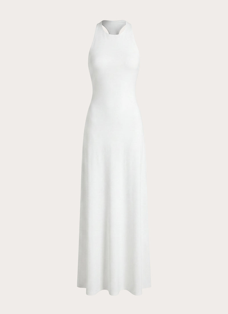 Elliah Cut Out Back Maxi Dress - White