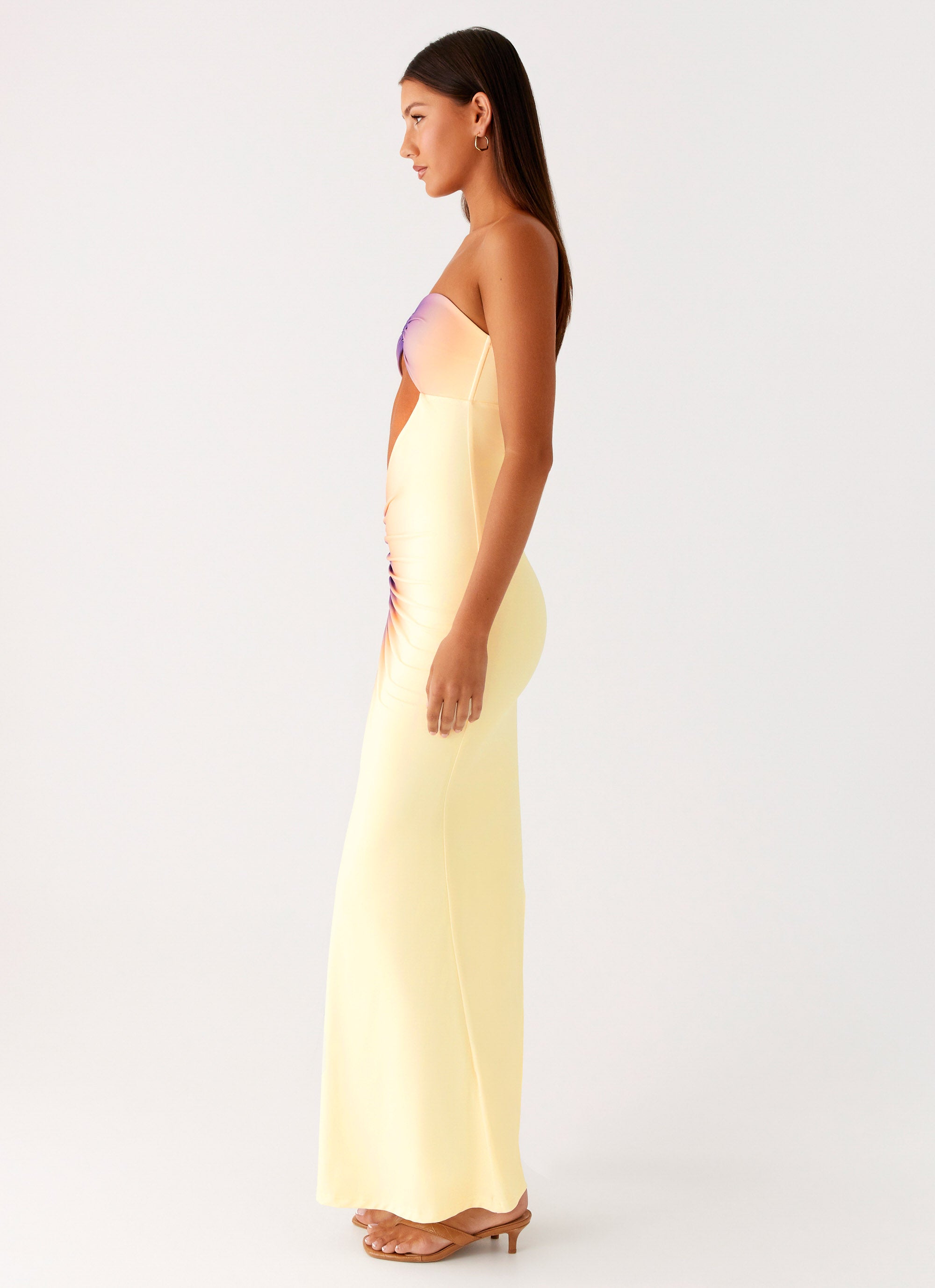 yellow to purple ombre dress Spirit Squad Ombre Shift Dress in Purple/Yellow