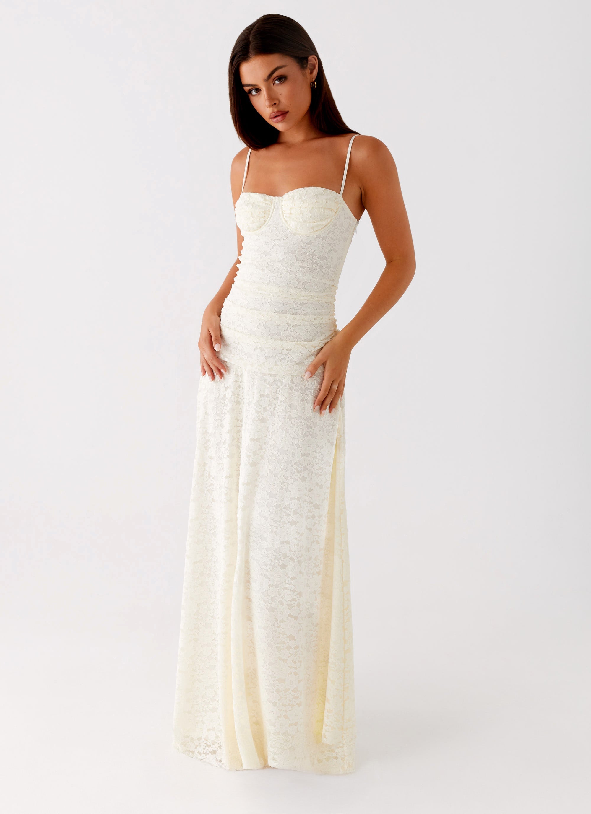Elsa Maxi Dress - Ivory Ivory / US 14 Elsa Maxi Dress - Ivory Ivory / US 14