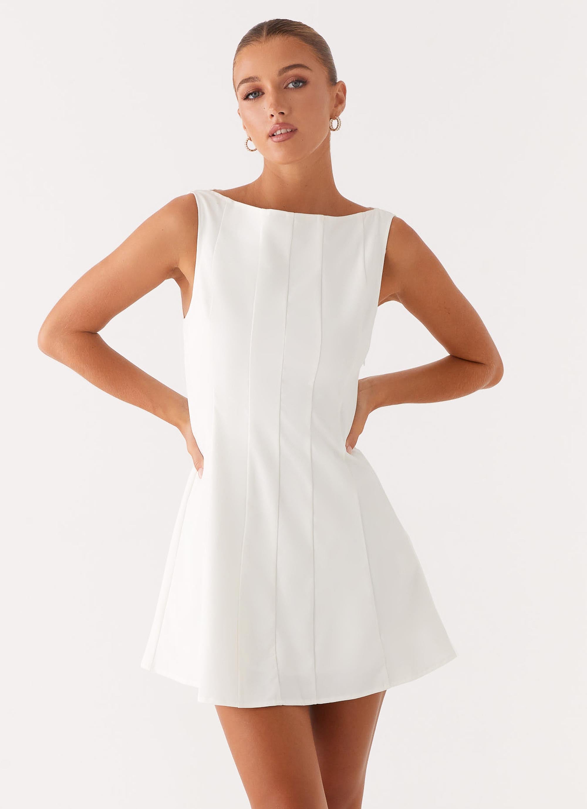 Emelie Mini Dress - White Emelie Mini Dress - White