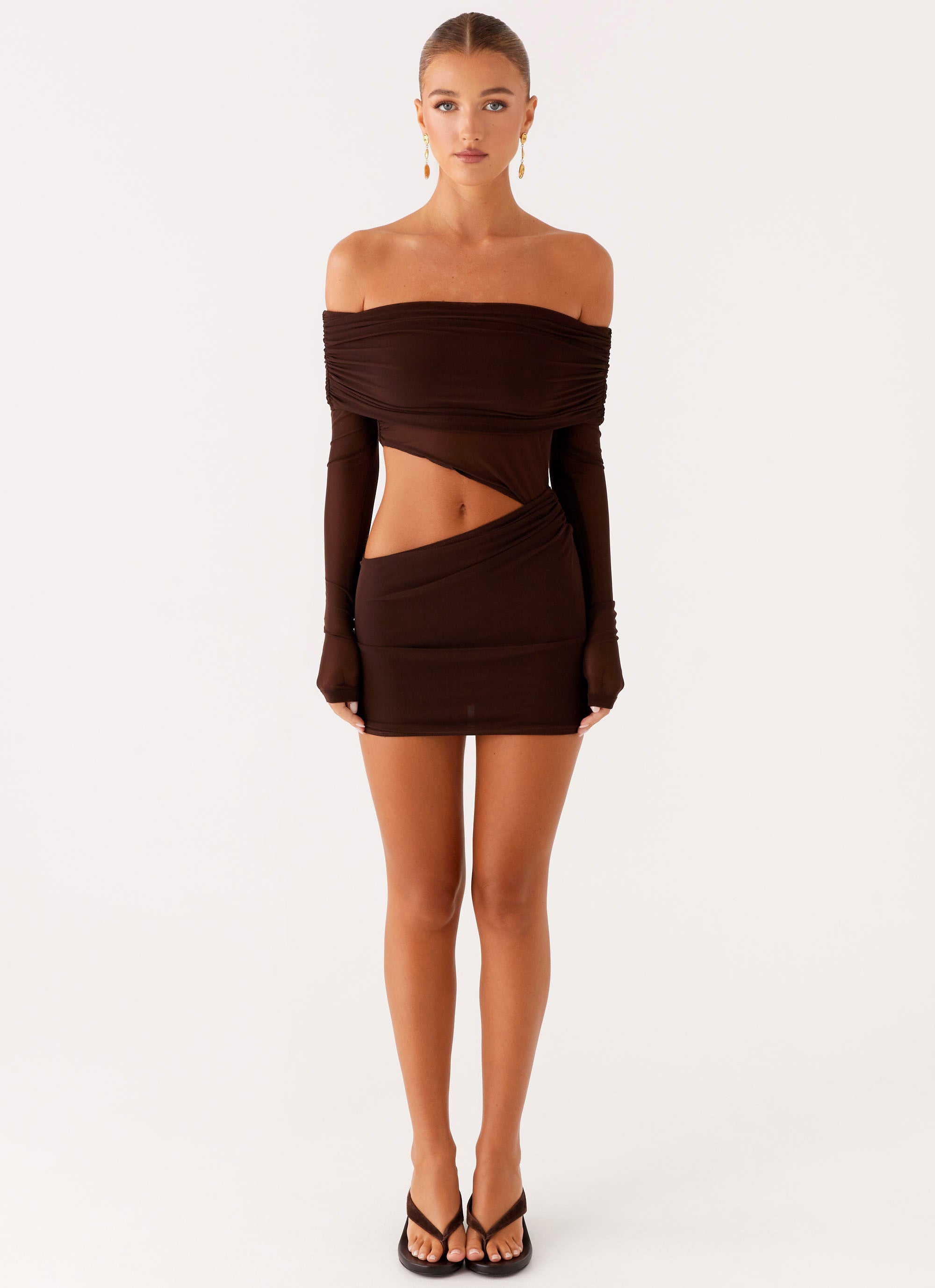 chocolate mini dress Emery Mini Dress