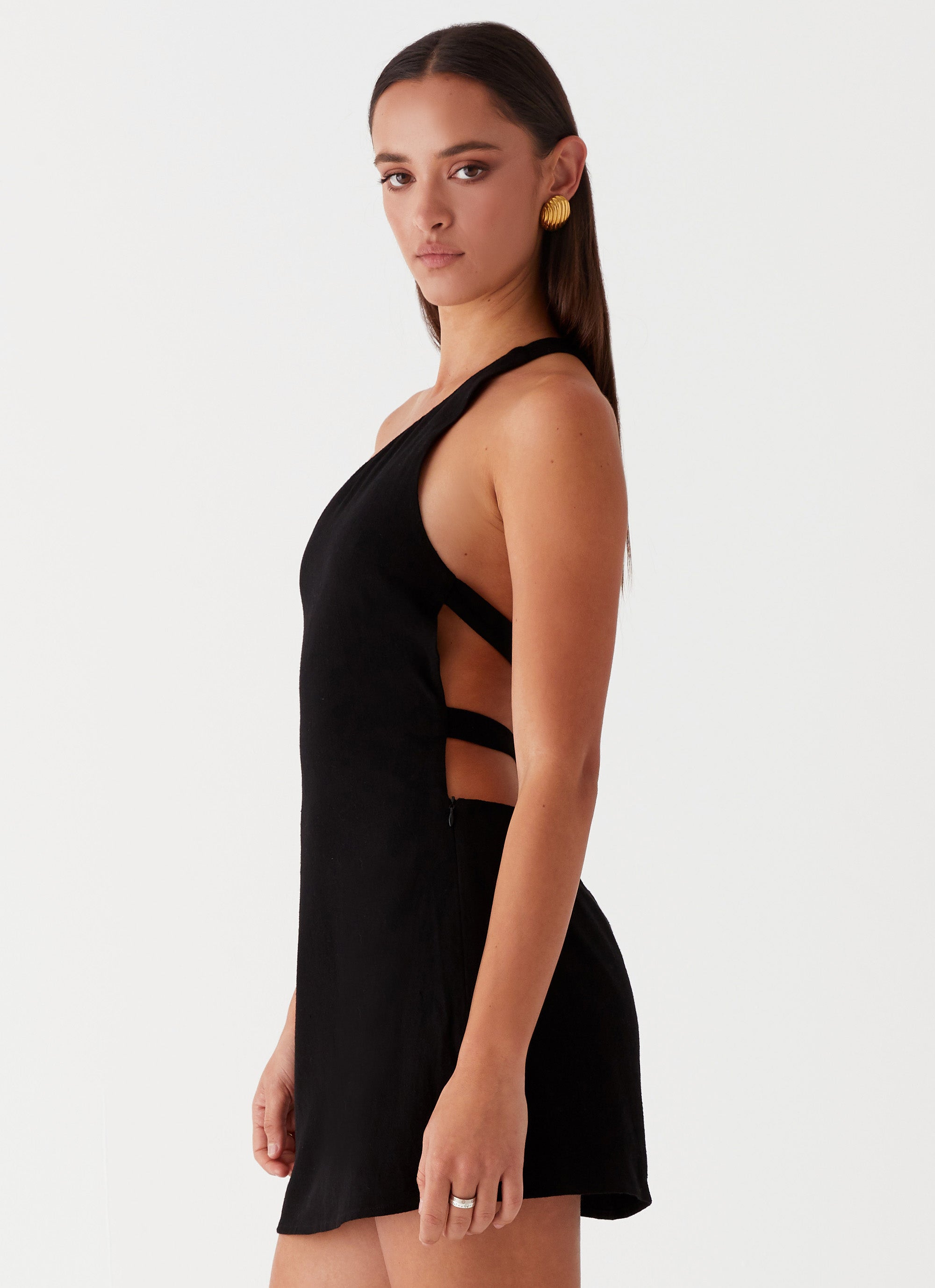 Emilee Tie Back Mini Dress - Black Peppermayo US Emilee Tie Back Mini Dress - Black Peppermayo US