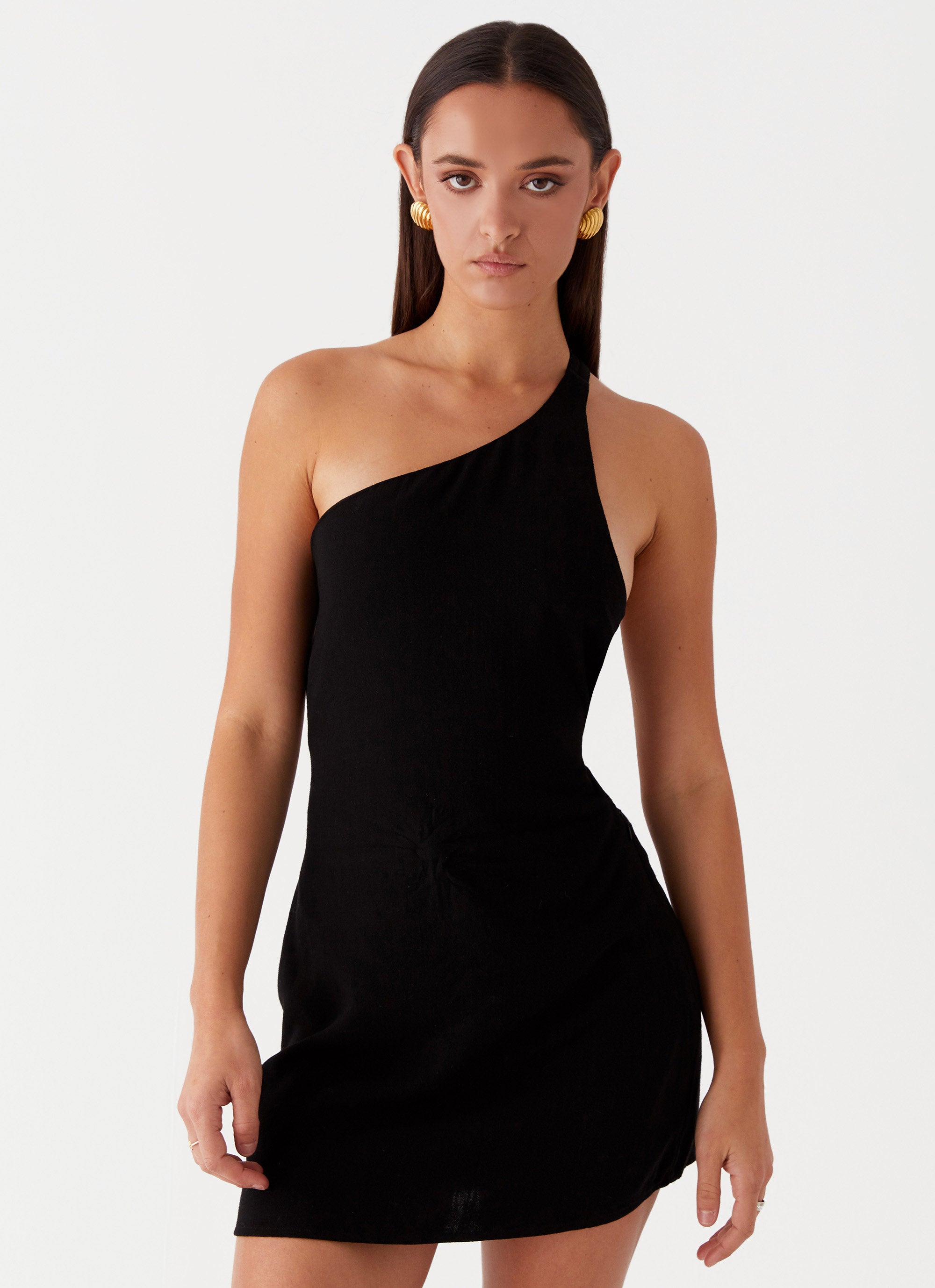 Emilee Tie Back Mini Dress - Black Peppermayo US Emilee Tie Back Mini Dress - Black Peppermayo US